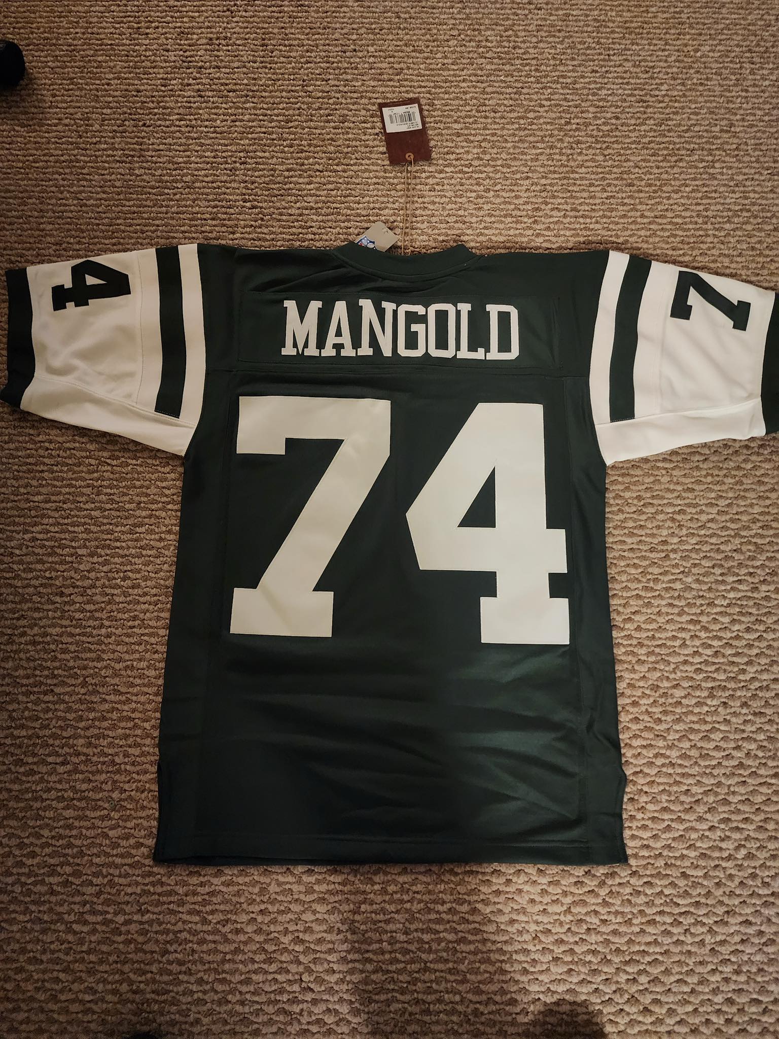 Remembering Nick Mangold with my Jets jersey