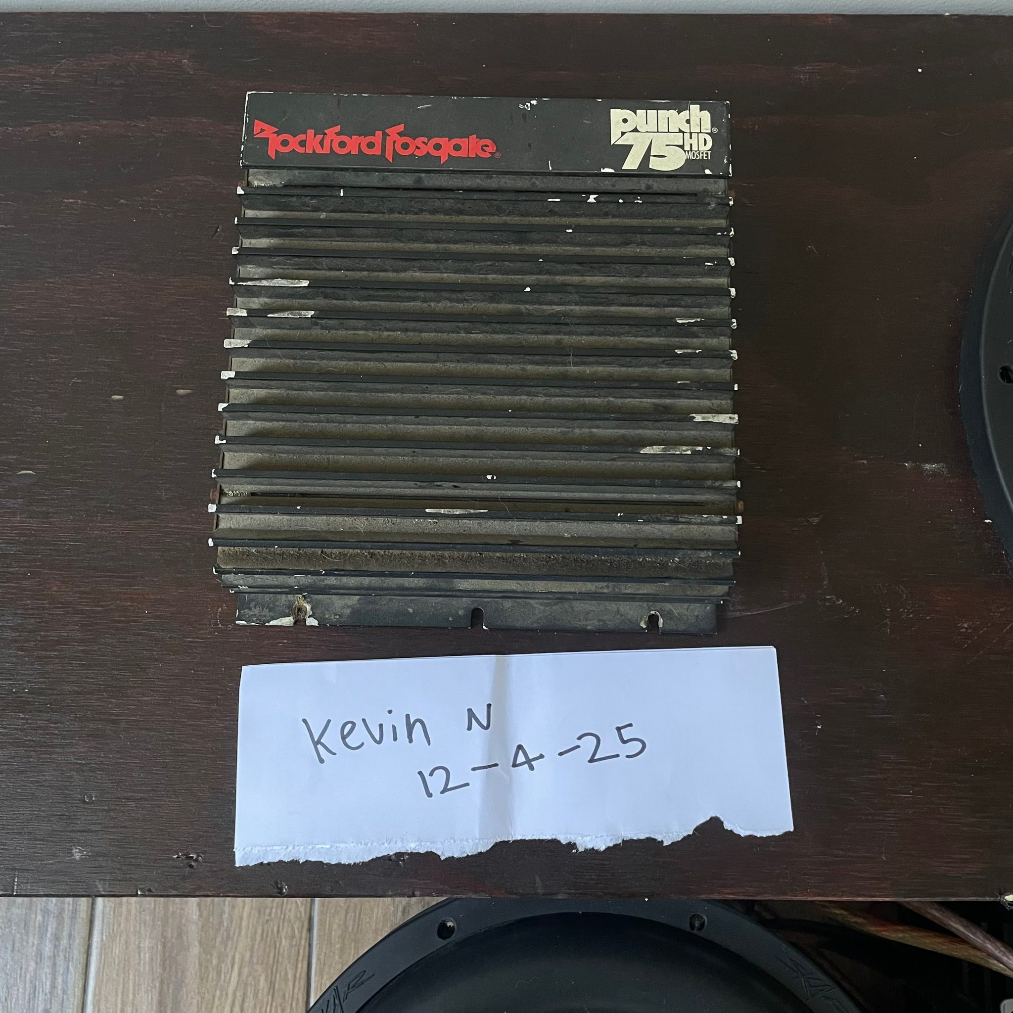 ロックフォード PUNCH 75 HD パワーアンプ 当時物 ロスゲート 旧車 Vintage Rockford Fosgate Punch 75HD amplifier for sale