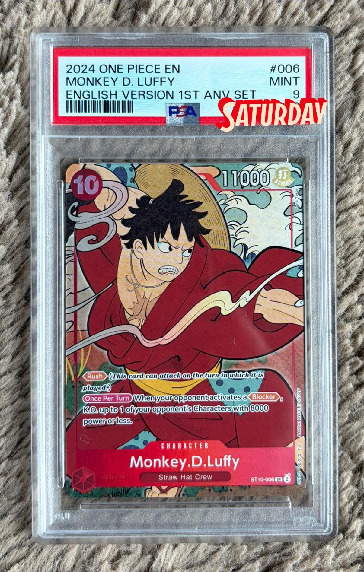 PSA 9 One Piece English 1st Anniversary Set
