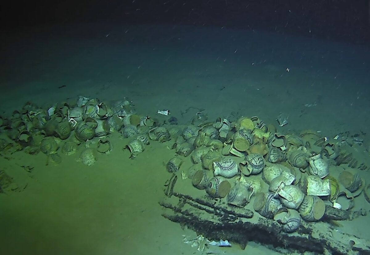 A mysterious shipwreck measuring over 200 feet long has been found