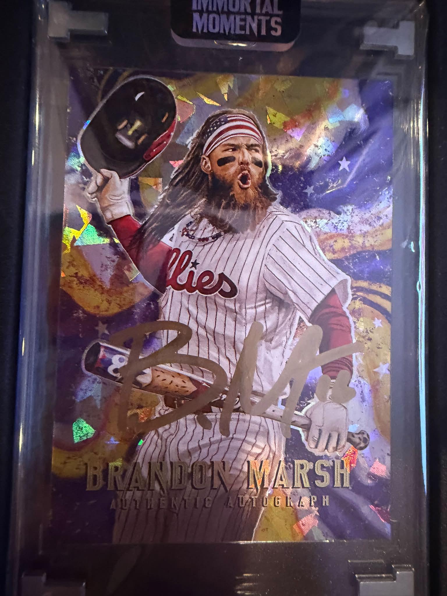 Brandon Marsh auto /16 sports card review