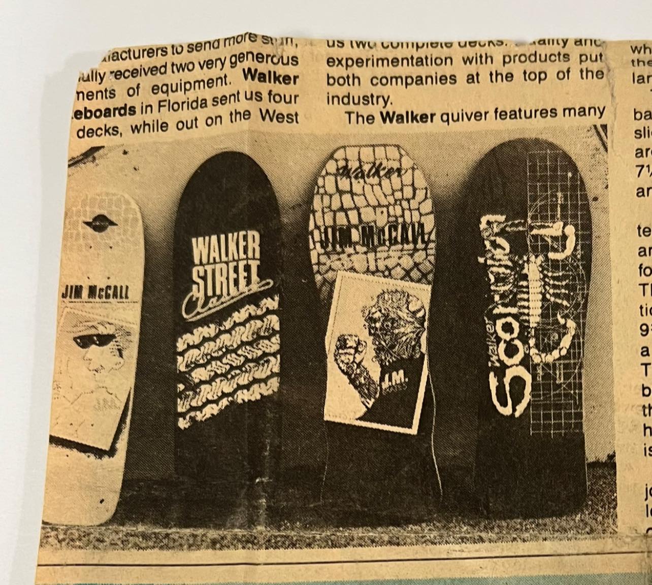 Where to find old Walker brand skateboards?