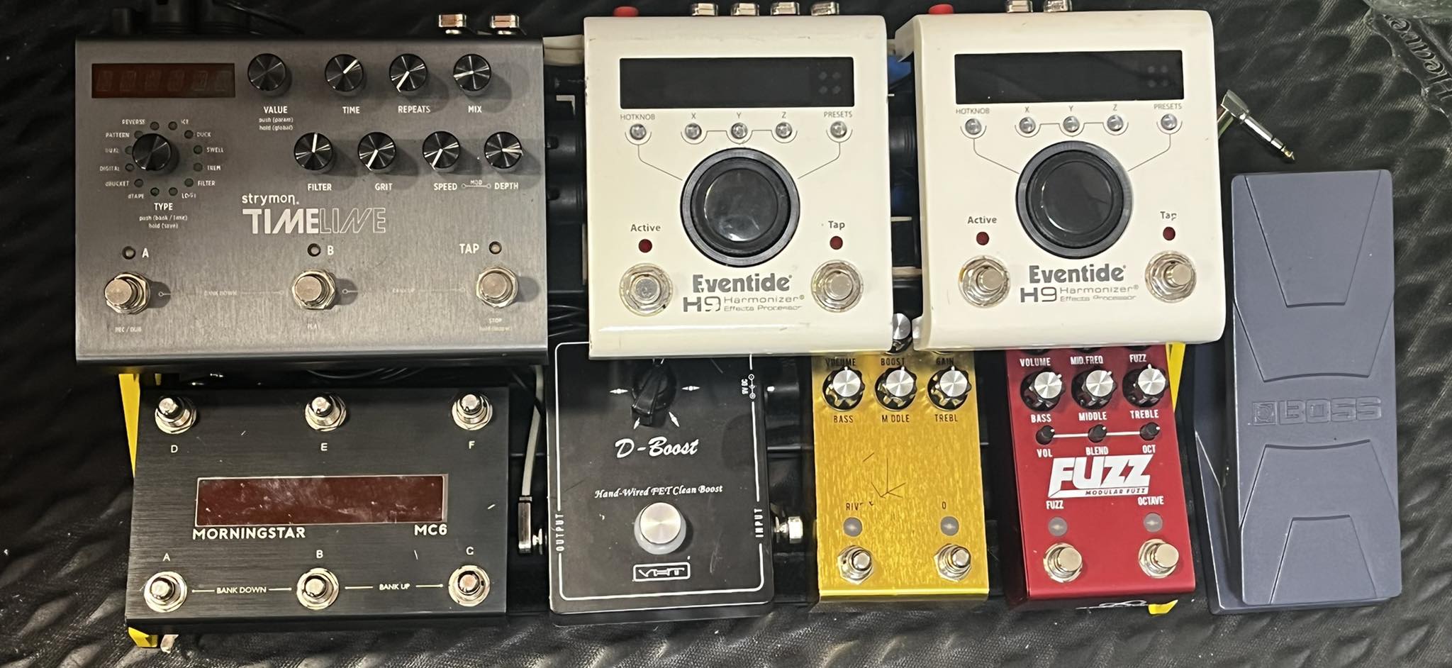 My board to midi control everything including my amp from the mc6