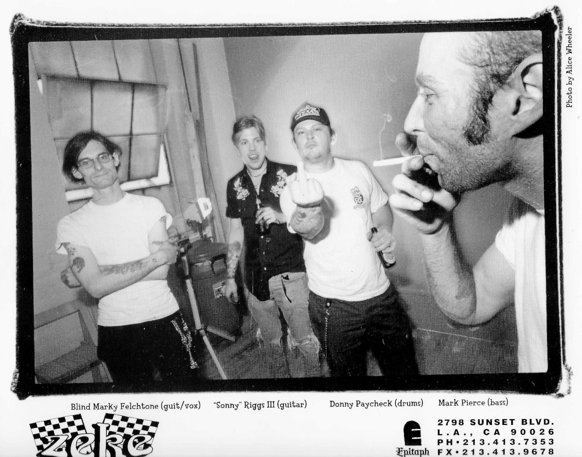 Zeke's promo photo and album on Epitaph