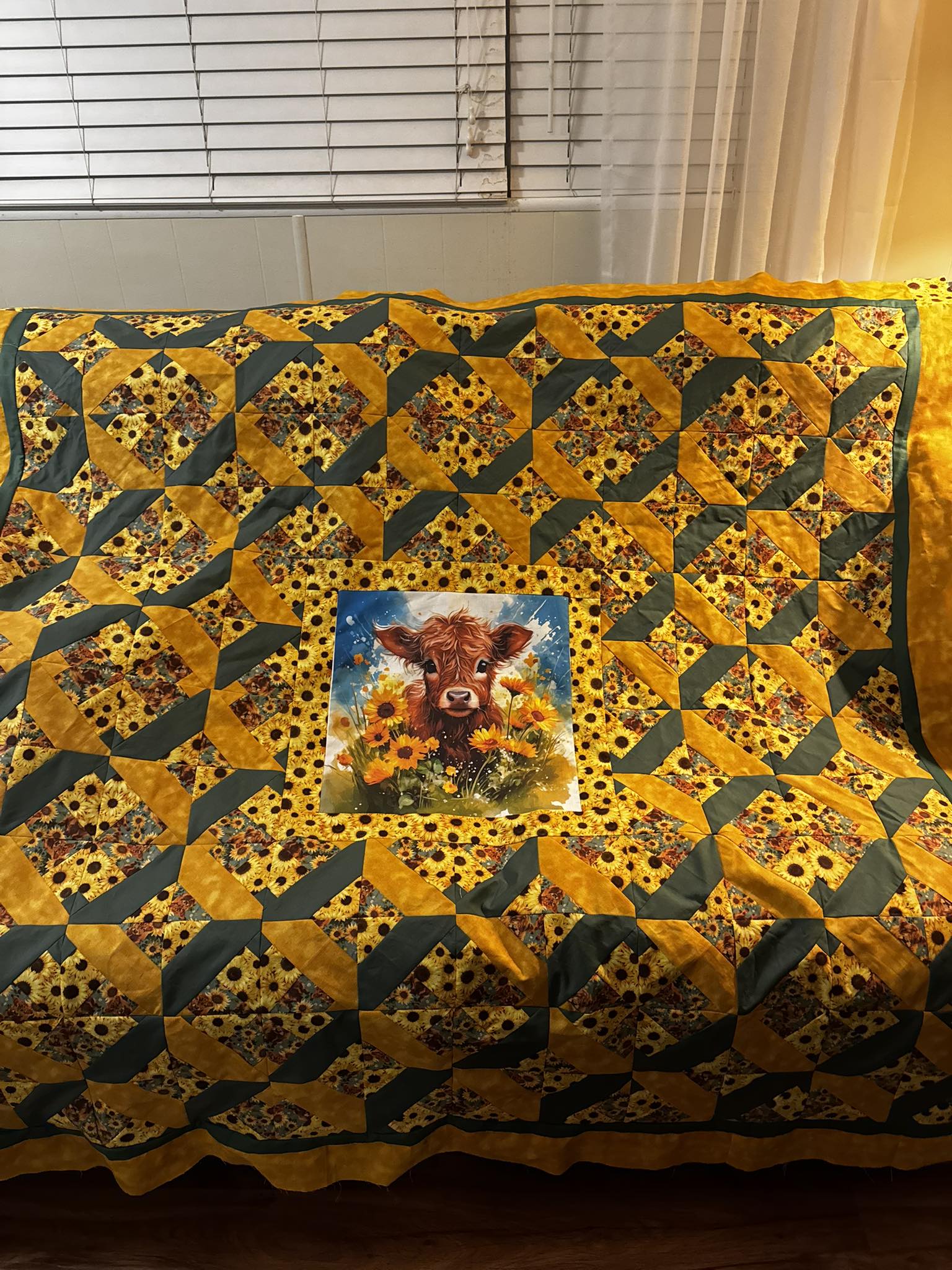 Highland stars quilt top completed