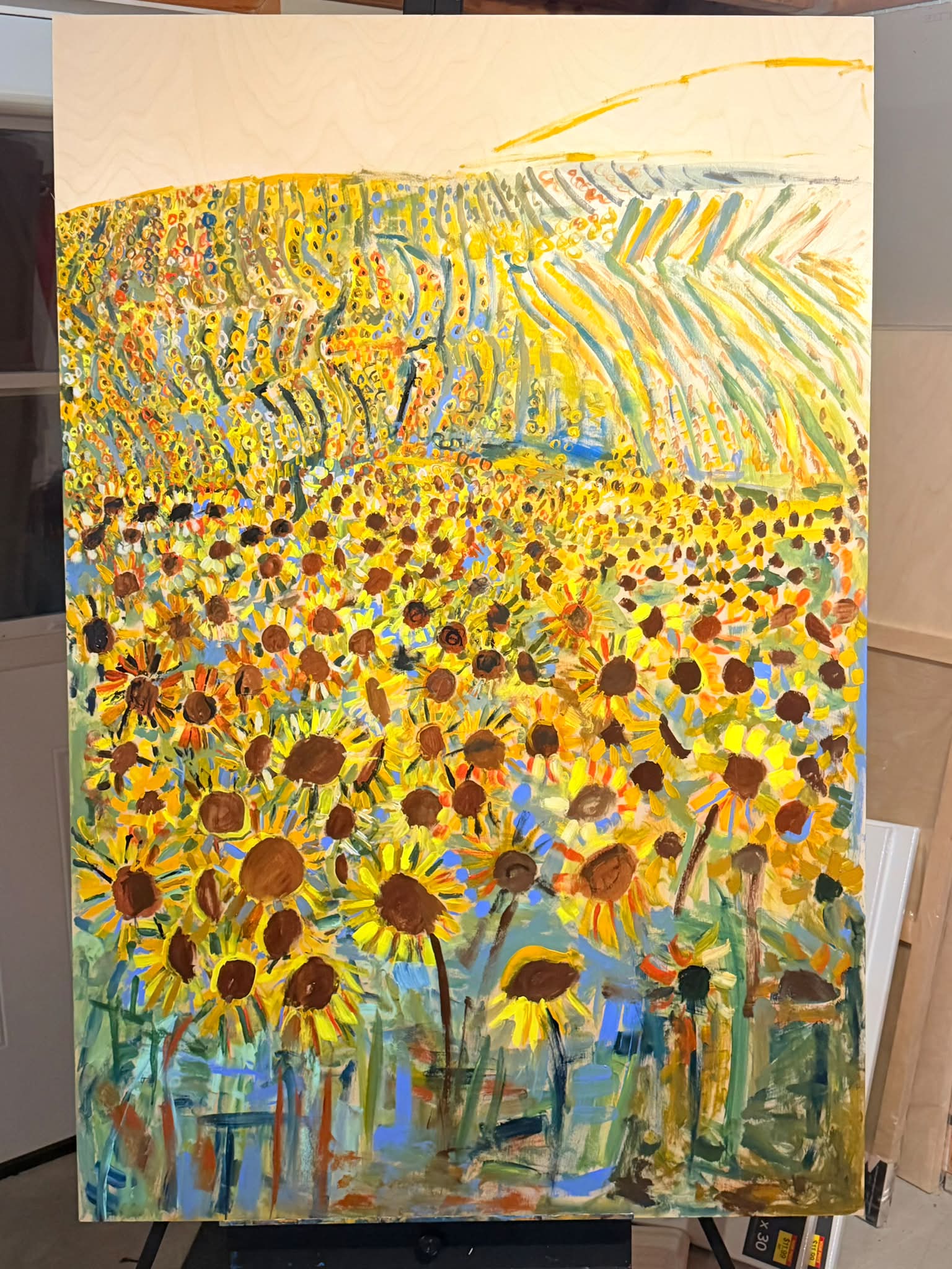 【F50号】【油彩】sunday park サンデーパーク原画 oil F50号】【油彩】sunday park サンデーパーク原画 oil F50号】【油彩