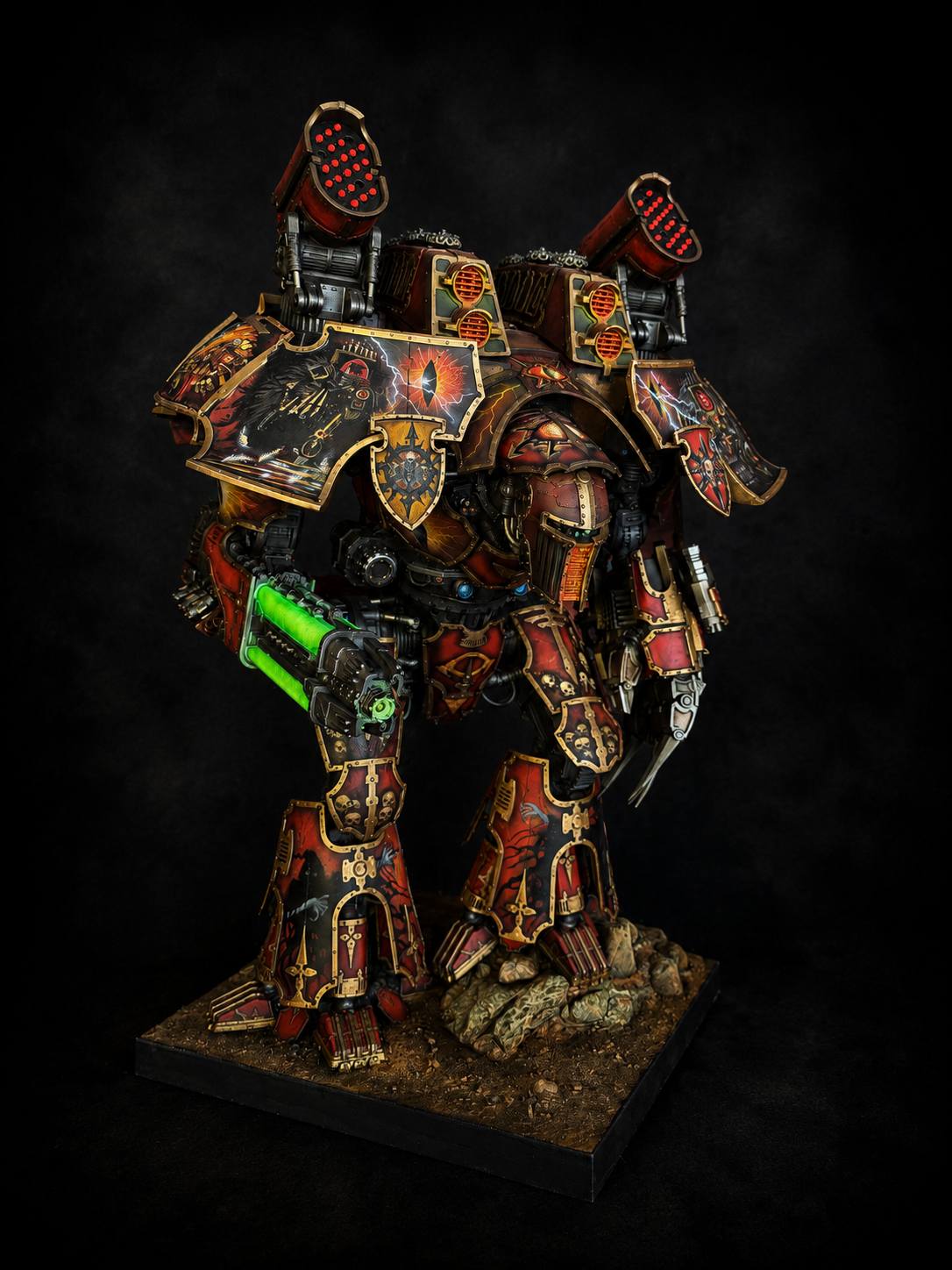 Work finished finally!!! One month work CHAOS TITAN WARLORD MARS