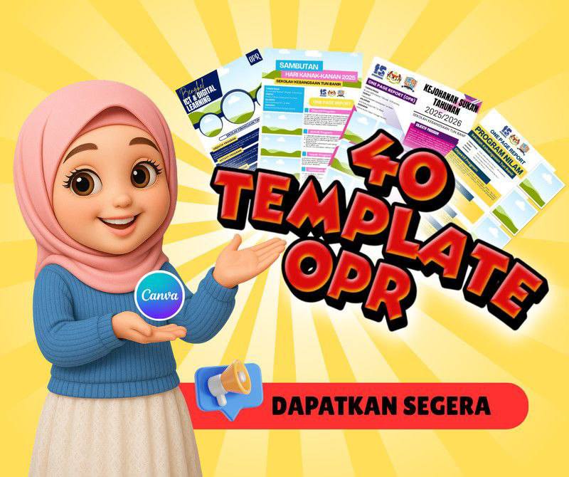 BAHASA MELAYU | ‼️ 40 TEMPLATE OPR - CANVA untuk guru² | Facebook
