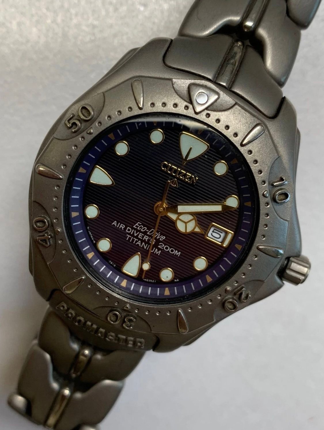 時計 CITIZEN TITANIUM AIR DIVER 200M Citizen Eco-Drive Air Diver's Titanium watch