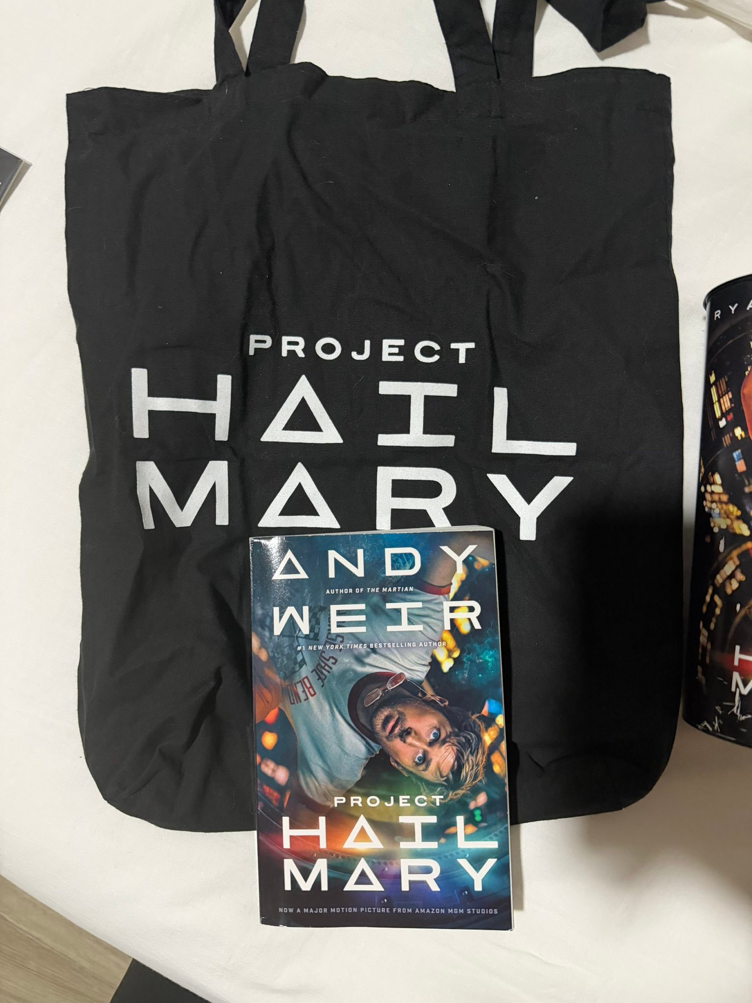 Project Hail Mary Movie Poster Tote Bag – Sci-Fi Adventure Book
