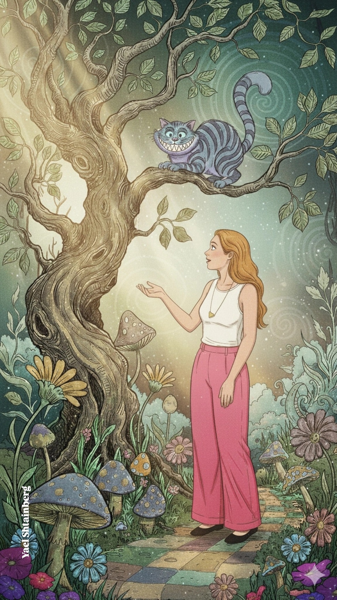 Pictured automated Alice by Jeff Noon, a sequel to Alice in Wonderland