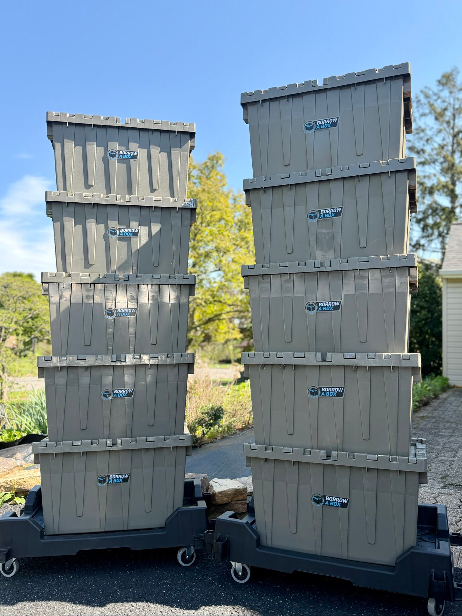 Eco-friendly moving with Borrow A Box reusable bins in Central NJ