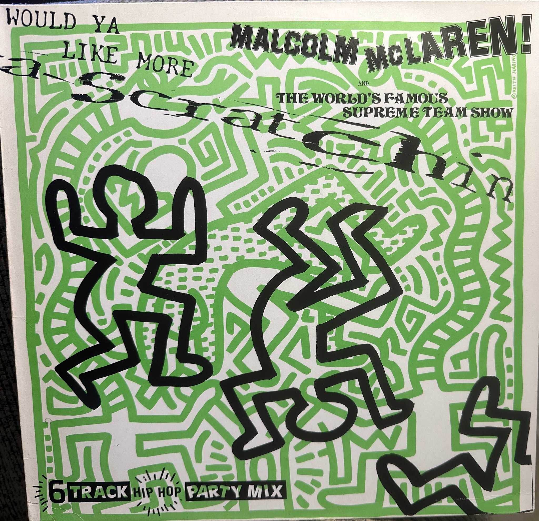 Malcolm McLaren with Keith Haring