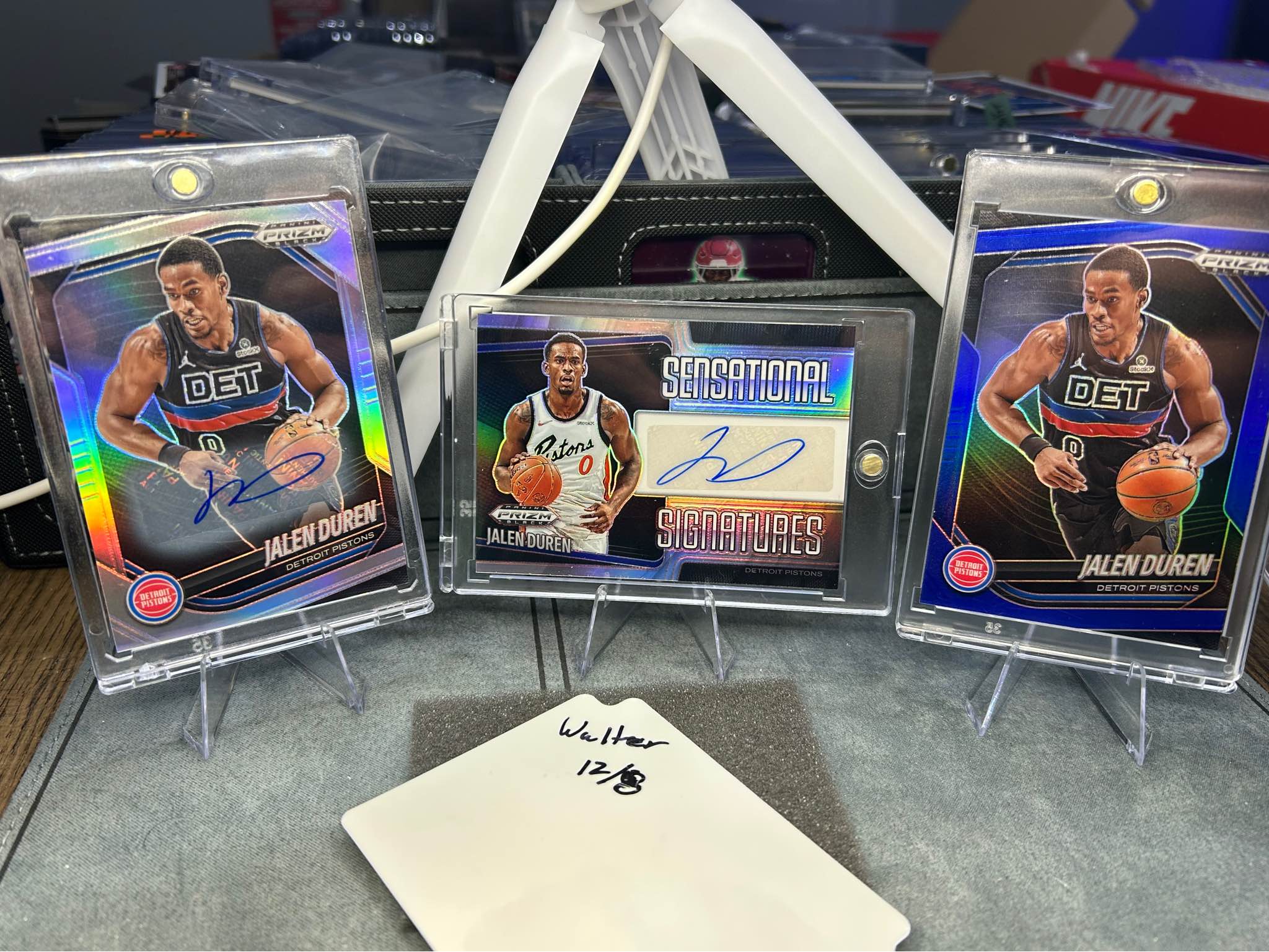 ?Jalen Duren 3 cards lot auto /numbered? 2024-25 Panini Prizm 