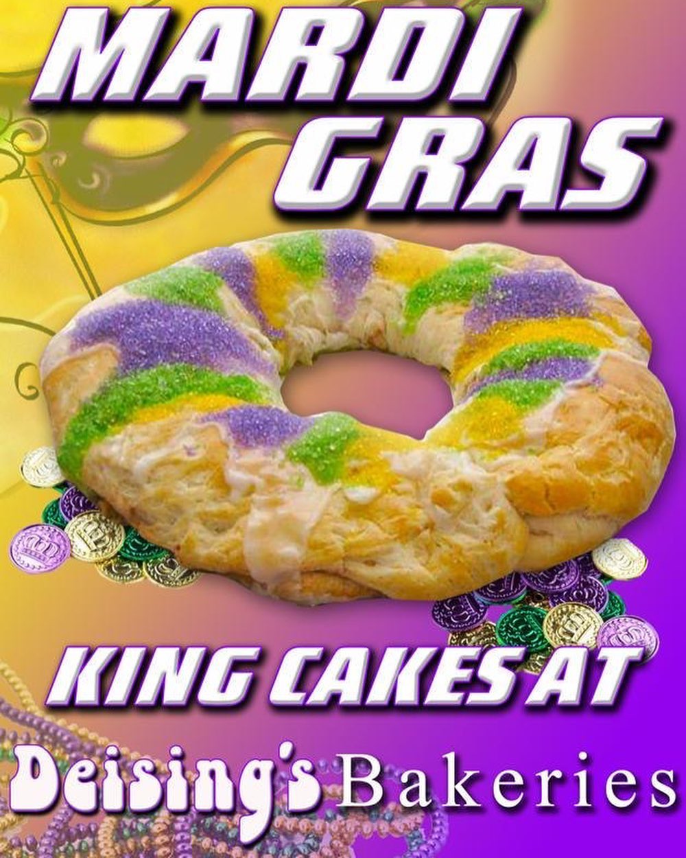 🚨 KING CAKE GIVEAWAY 🚨... - Deising's Bakery and Restaurant | Facebook