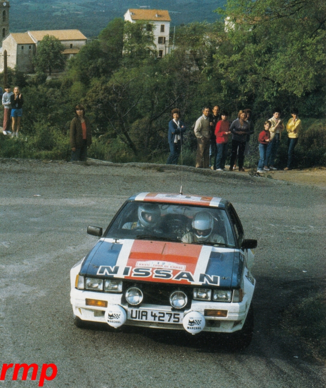 Nissan 240 RS at 1983 Tour de Corse rally