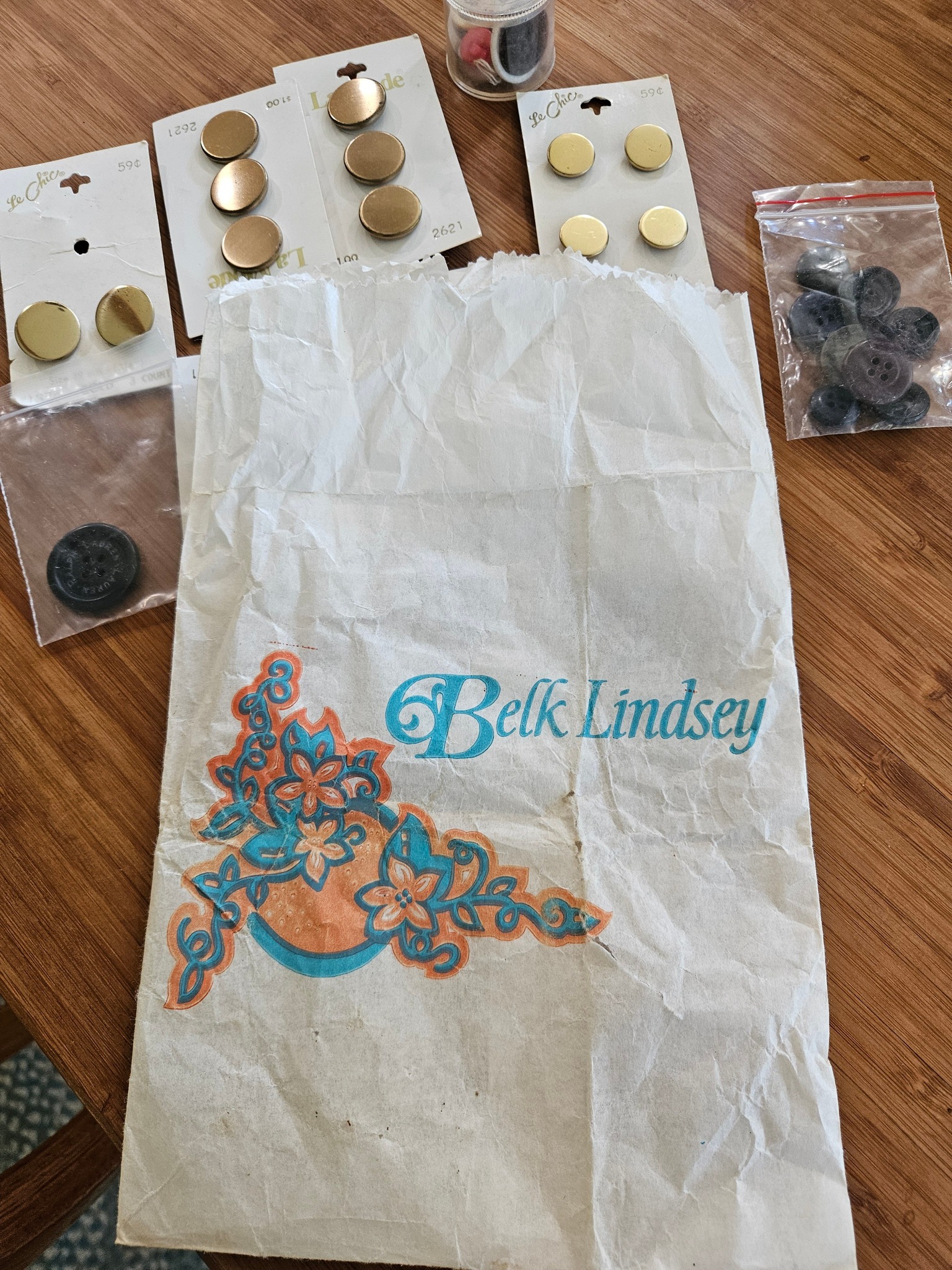 Vintage button collection from Belk