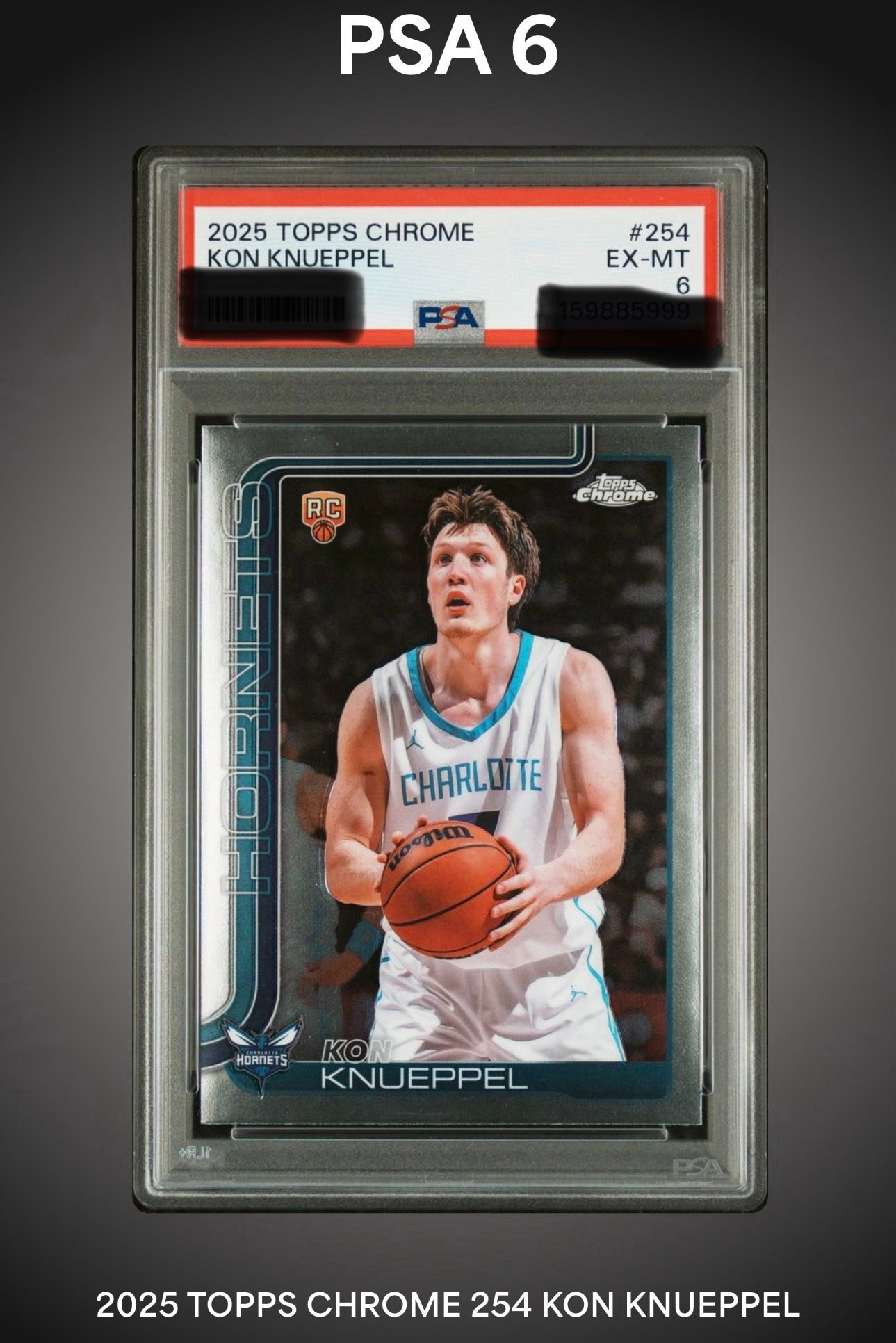 PSA grading inconsistency on 2025 Topps Chrome Kon Knueppel cards