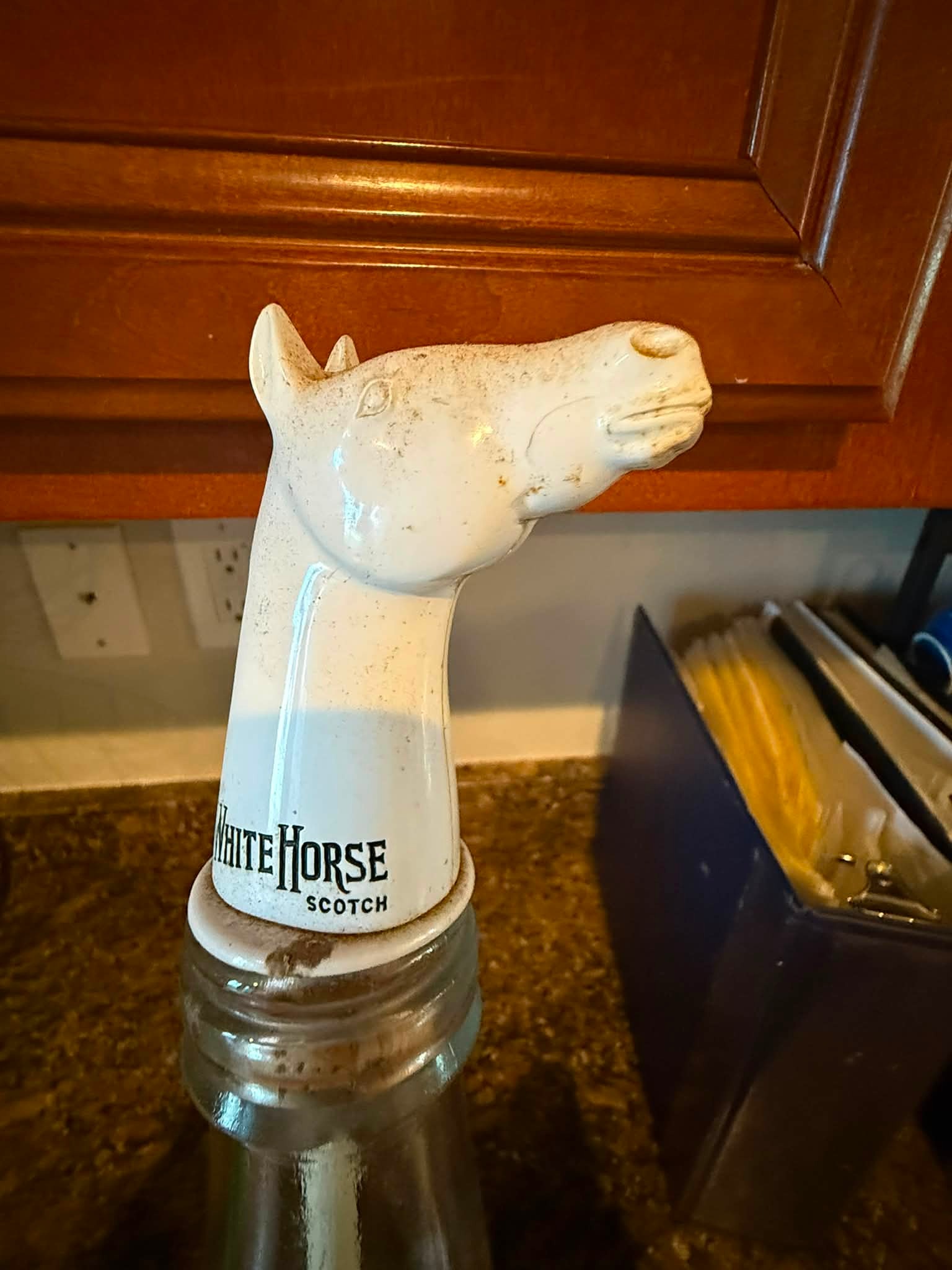 What is the value of white horse whiskey bottles?