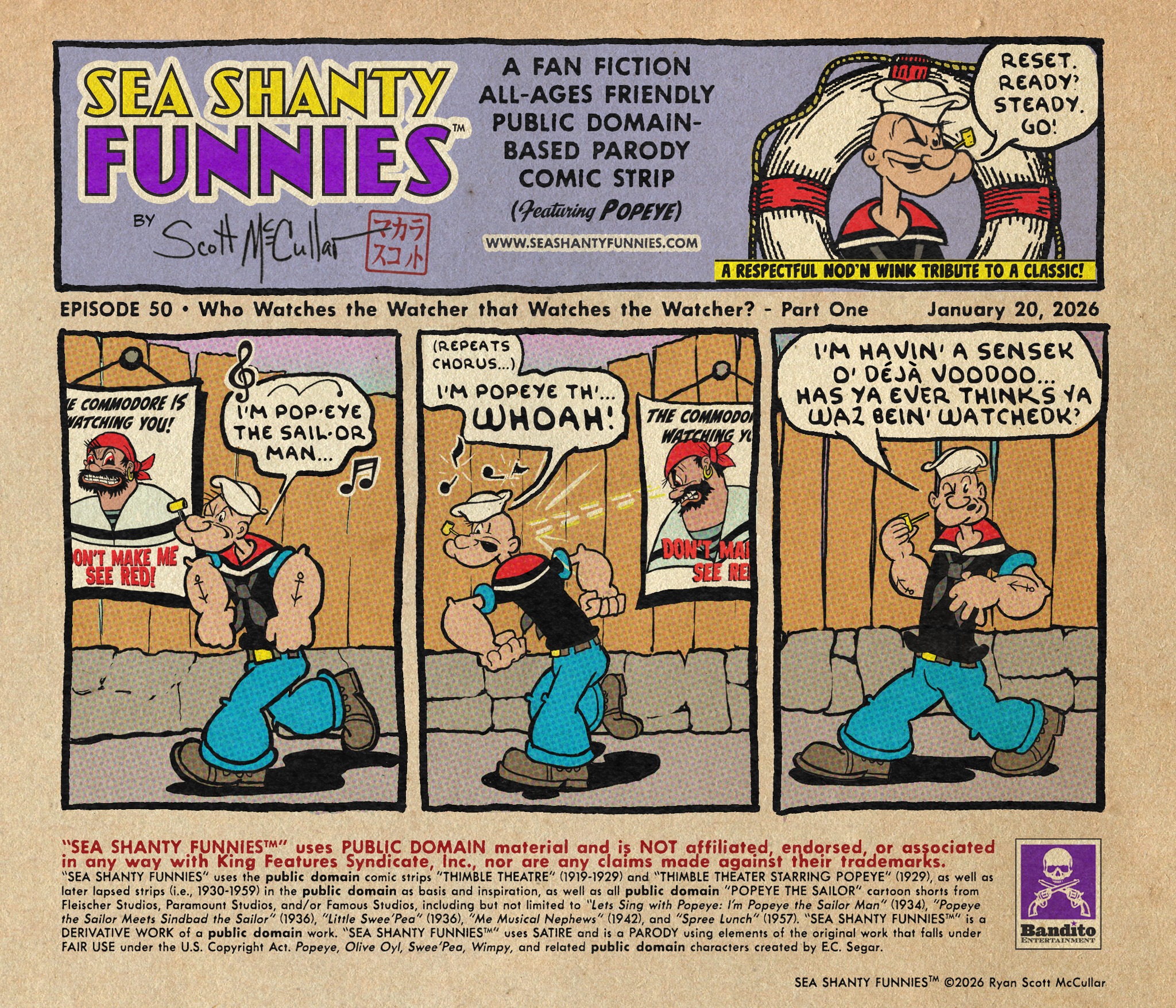 Sea Shanty Funnies (A Public Domain-Based Fan Fictionesque POPEYE ...