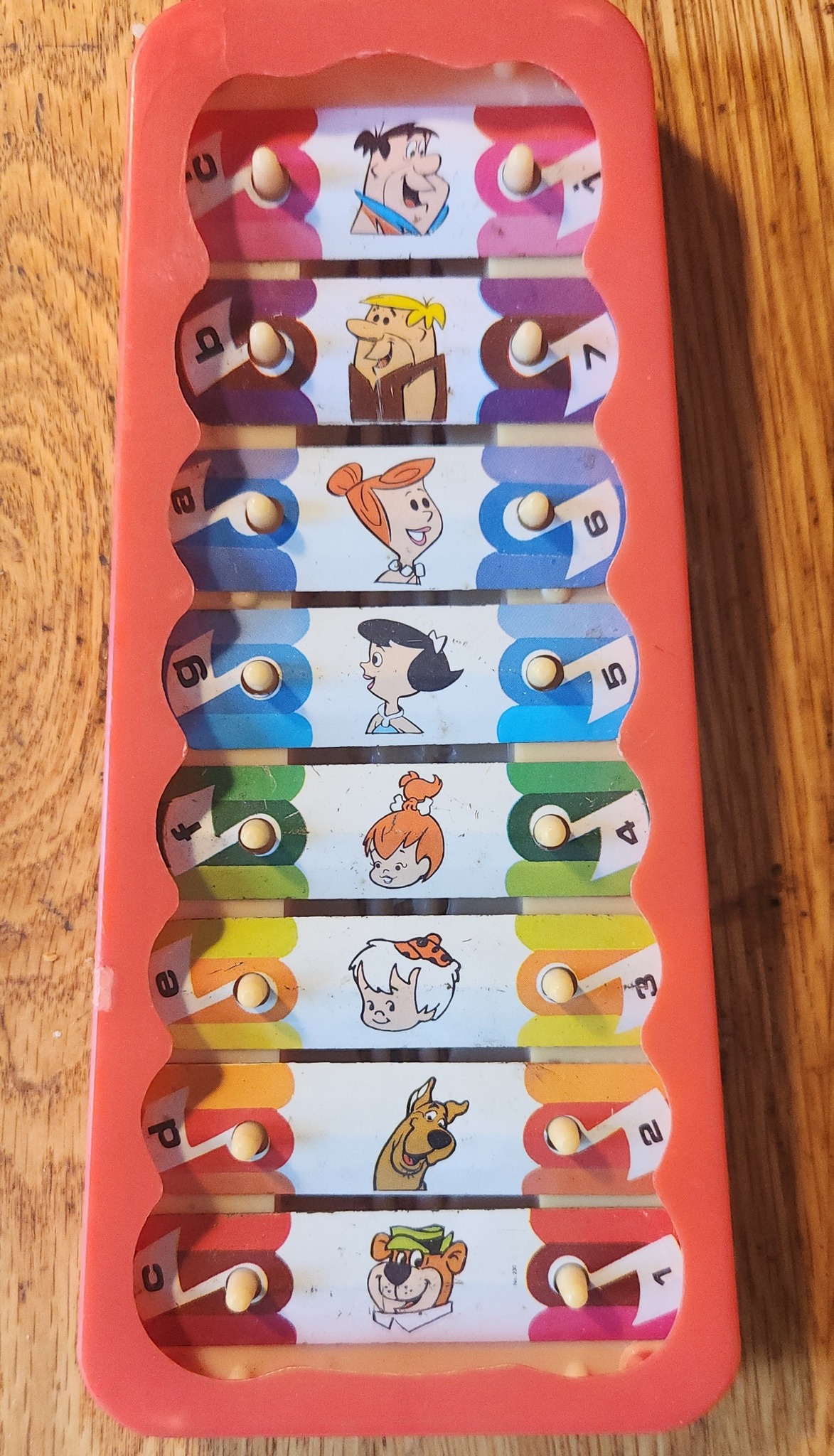 1960 IDEAL ドループ・ア・ロングコヨーテ ラバー ハンナ バーベラ Hanna Barbera xylophone from late 60's or early 70's.