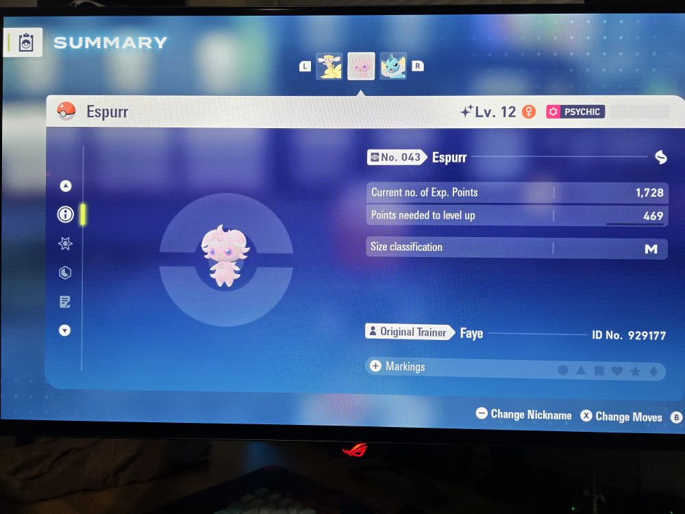 Pokémon Legends ZA Shiny 6IV Gardevoir ev trained battle