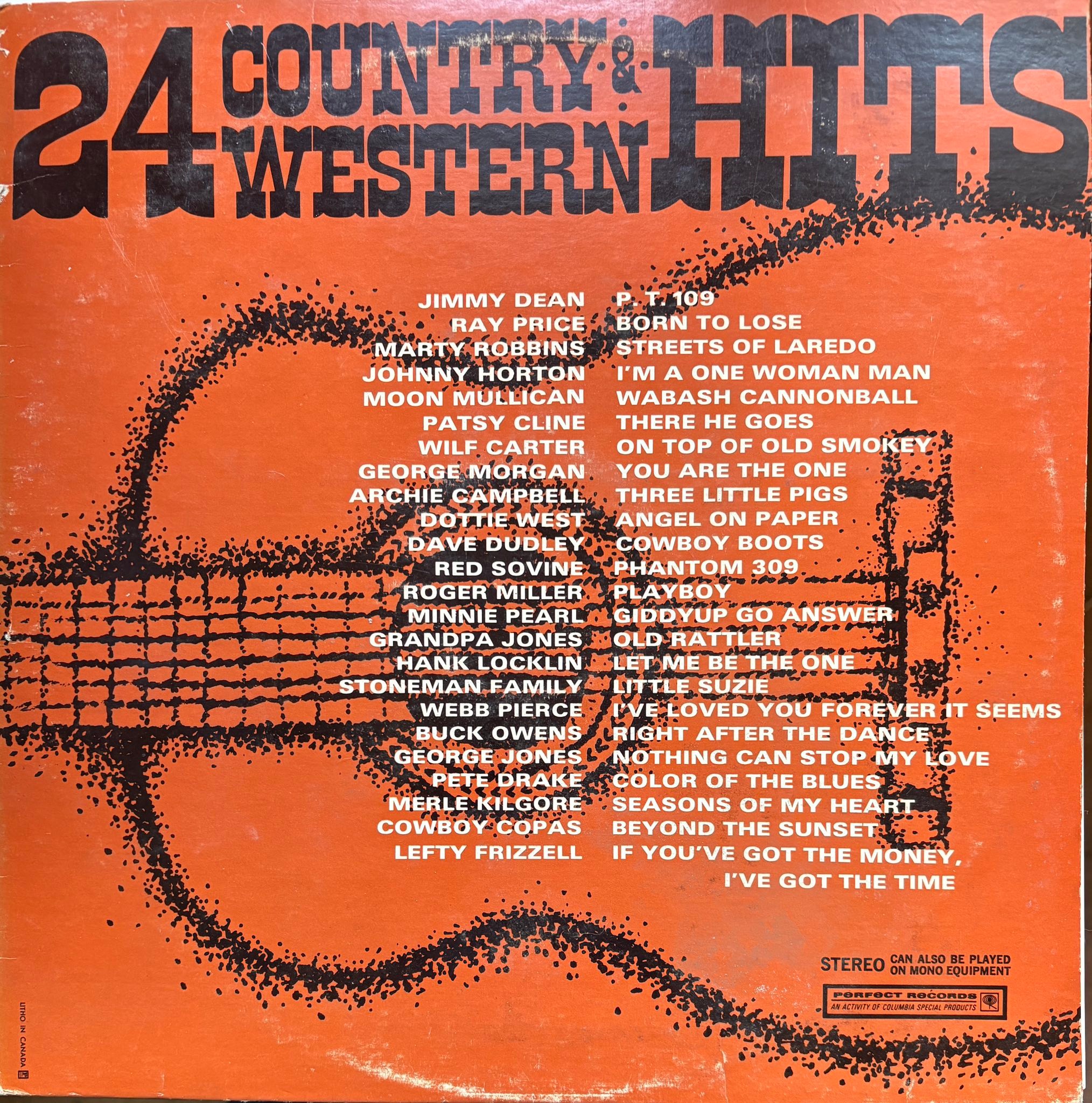 Revisiting 24 country and western hits compilation album