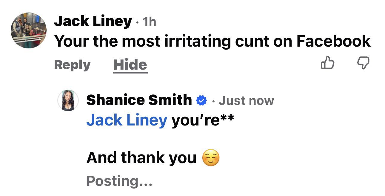 Shanice Smith - I love my fans 🥰 Jack Liney Little tip... | Facebook