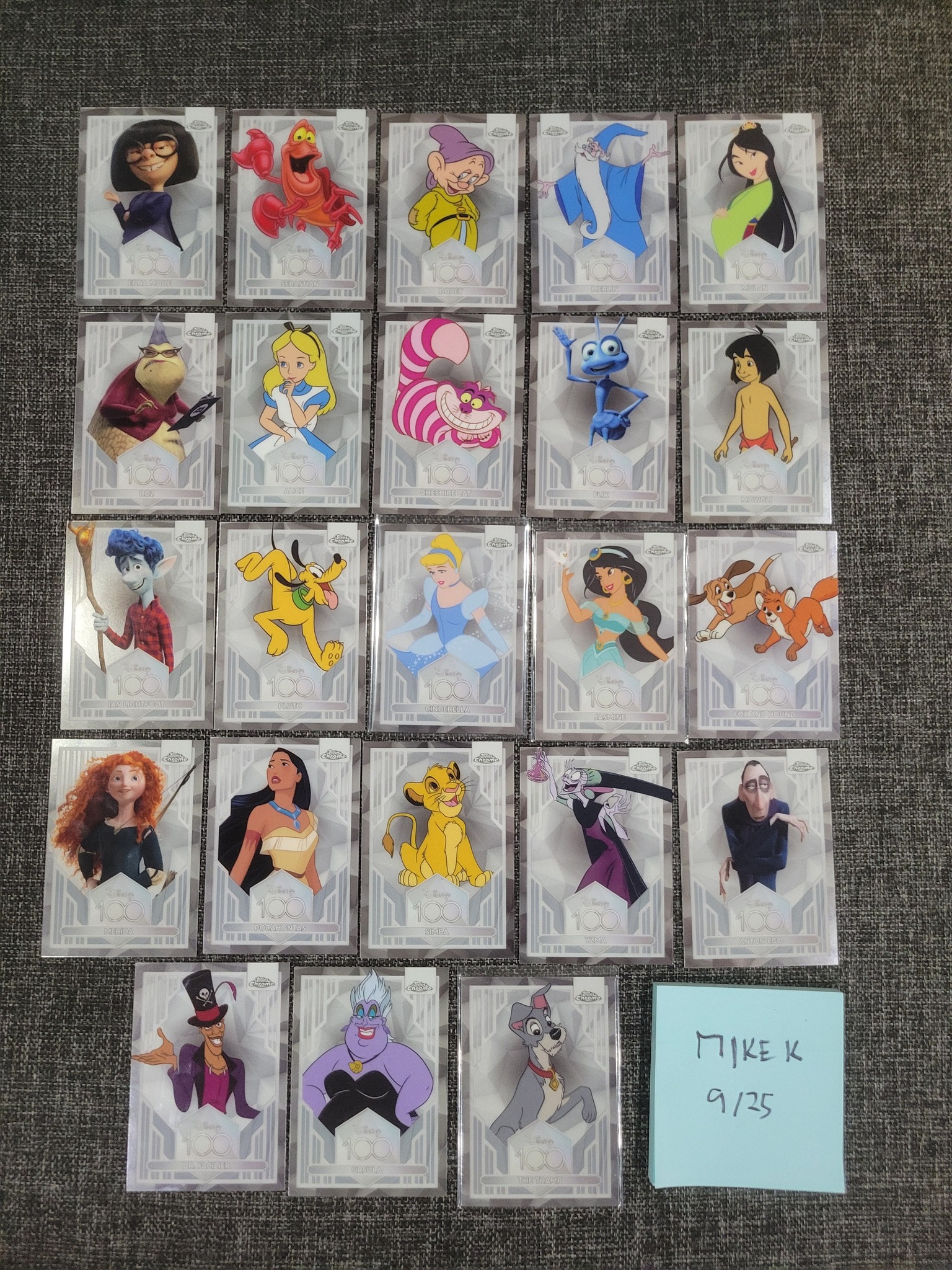 2023 Topps Chrome Disney 100 lot! 23 cards -> $150 shipped