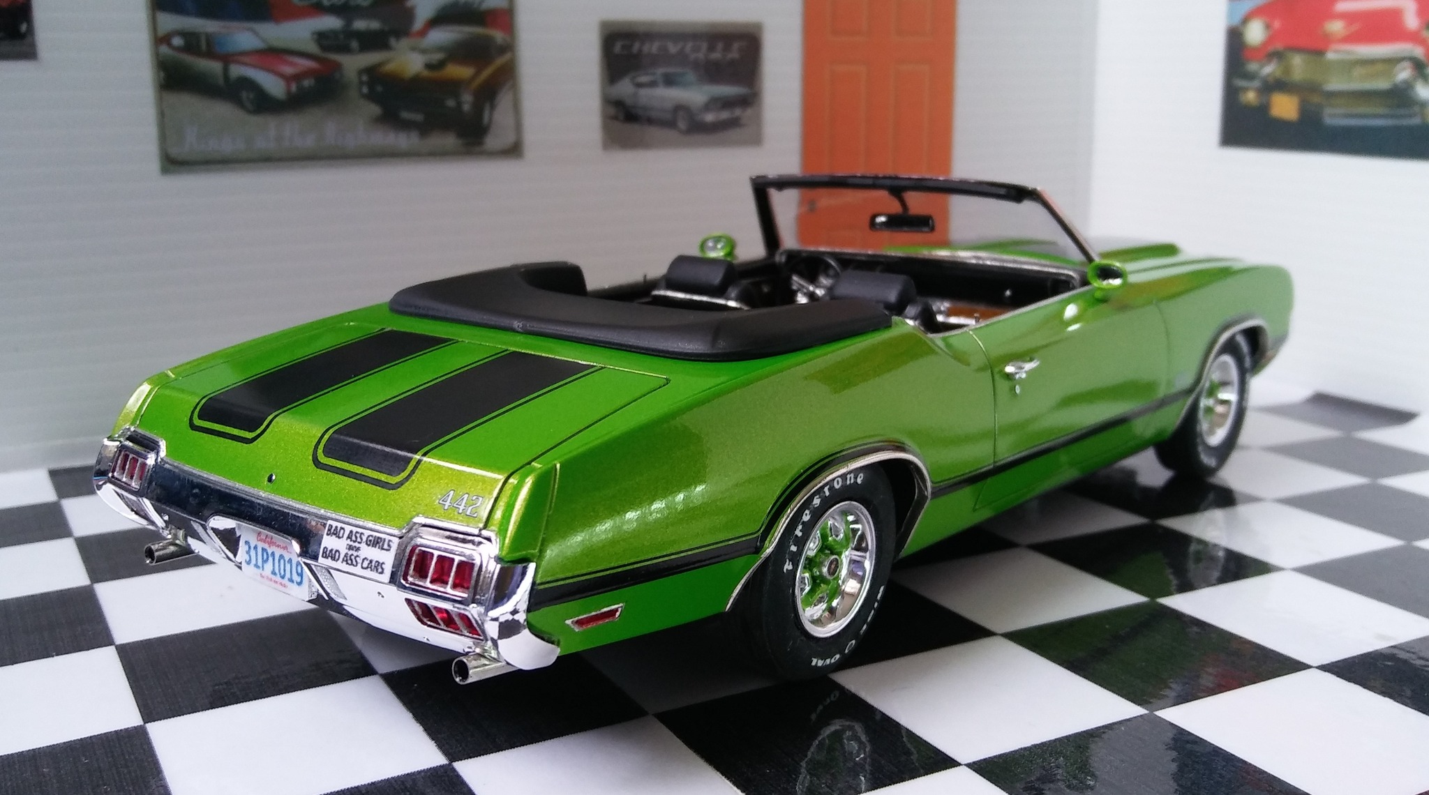 Revell 72 Oldsmobile Cutlass model car from 'Play to the Bone' movie
