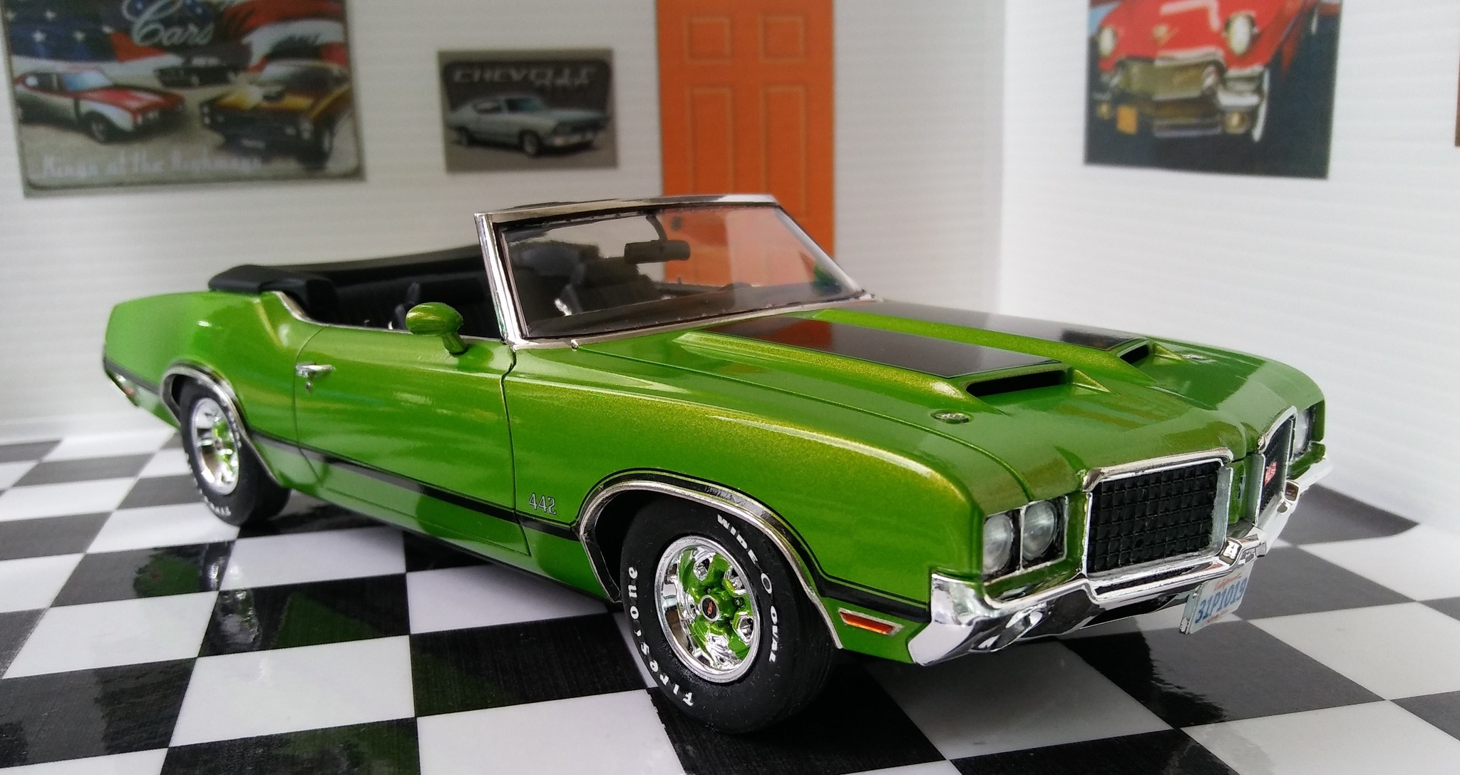 Revell 72 Oldsmobile Cutlass model car from 'Play to the Bone' movie
