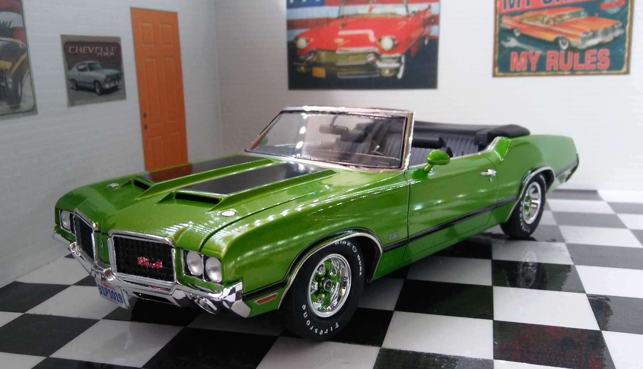 Revell 72 Oldsmobile Cutlass model car from 'Play to the Bone' movie