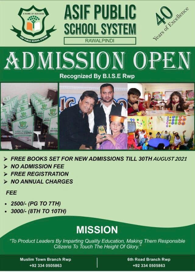Good News As we are... - Asif Public School System
