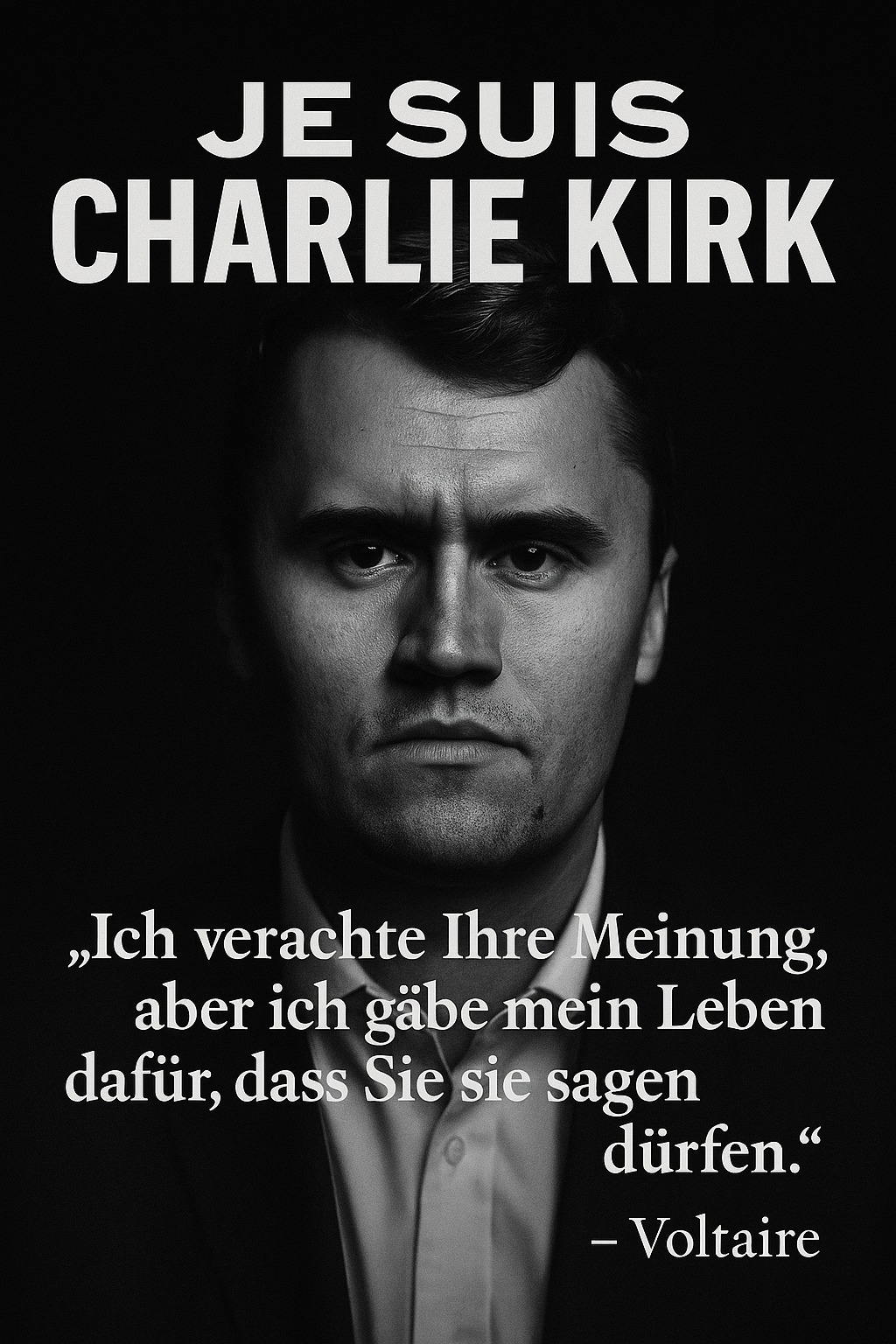 Lars - Je suis Charlie Kirk. Dieses Bild ist mehr als ein Symbol. Es ...