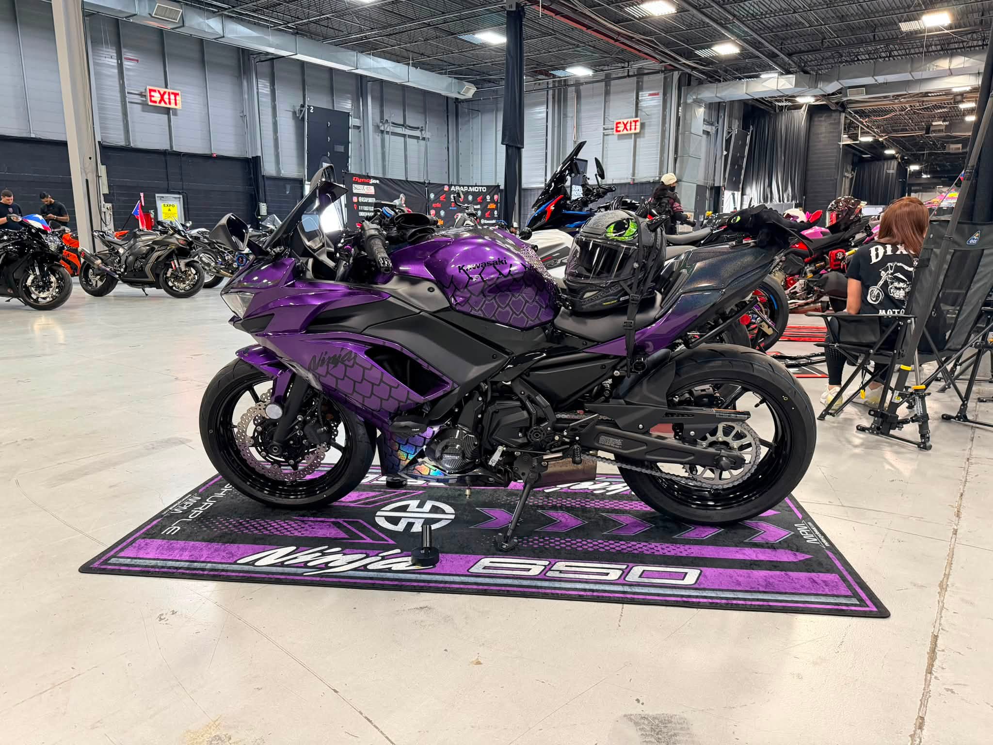 Kawasaki bike showcased at ImportExpo event