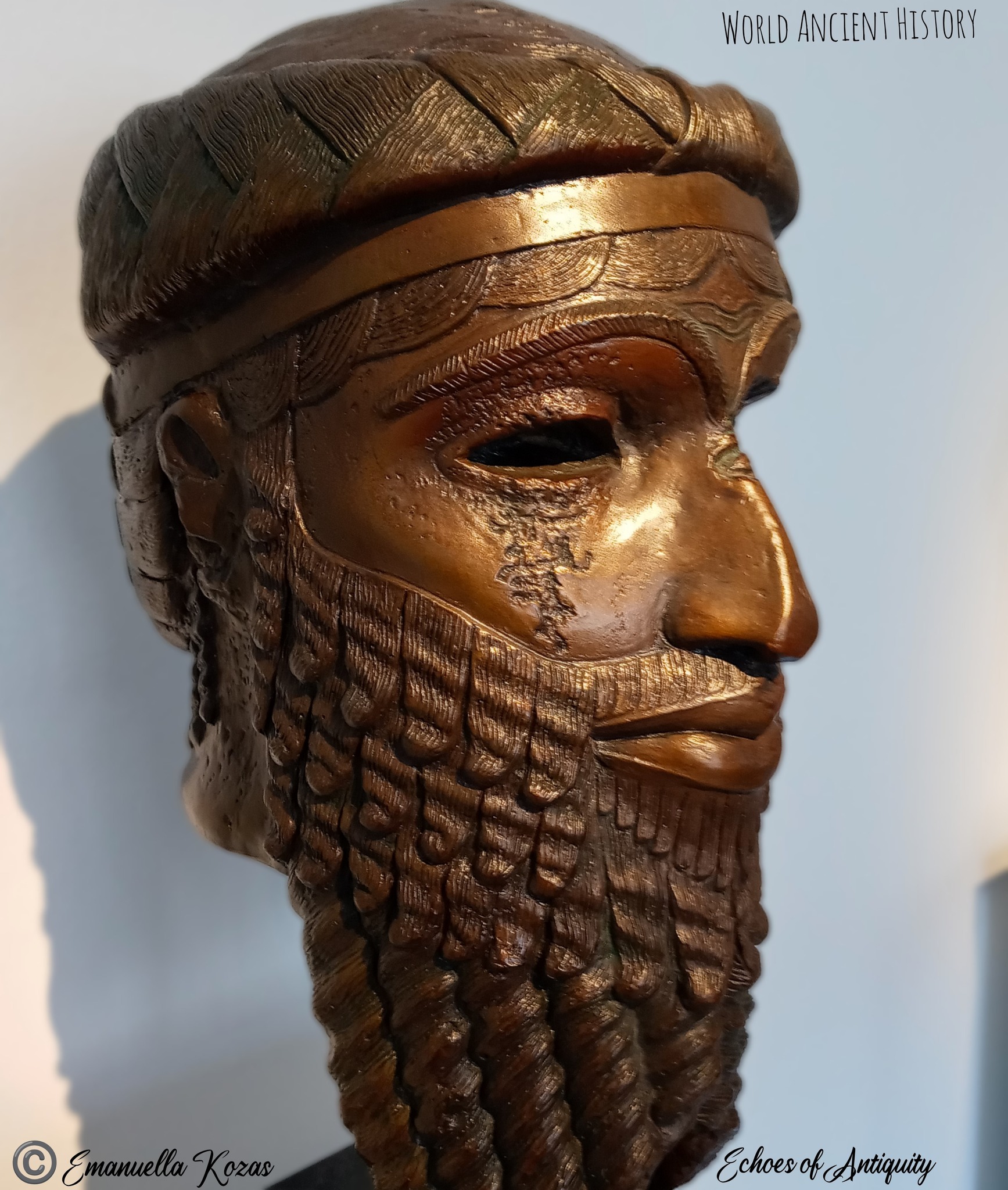 Archaeology & Civilizations | Bronze Royal Head from Nineveh | Facebook