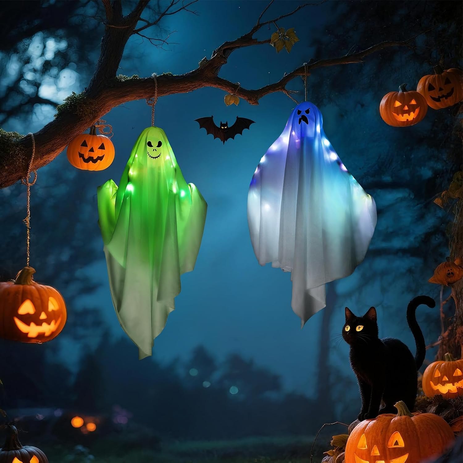 $26.59 for Light-Up Indoor Ghost Decorations, 2 Pack Use Sales