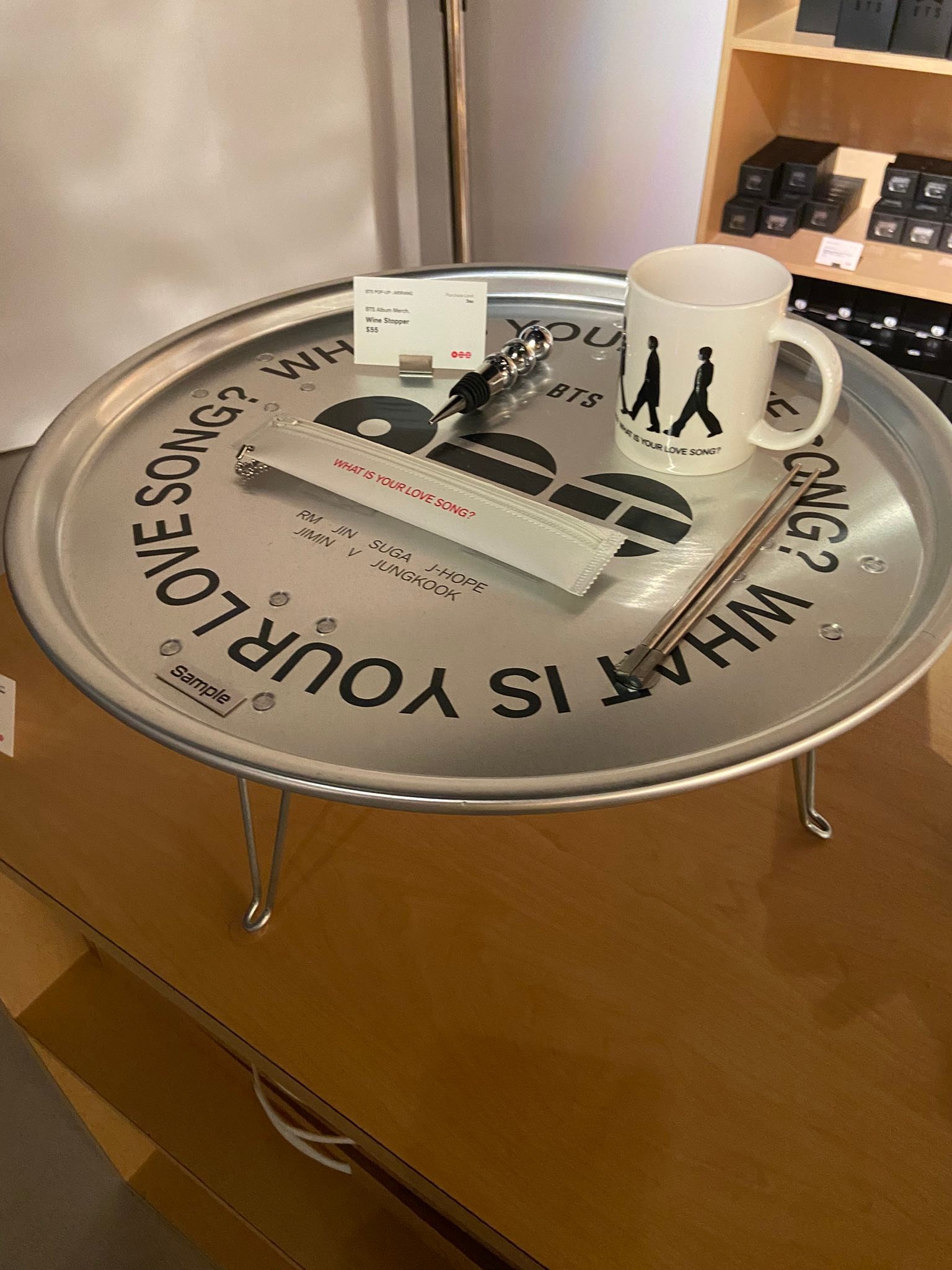 BTS popup store experience in Las Vegas, NV with exclusive merchandise