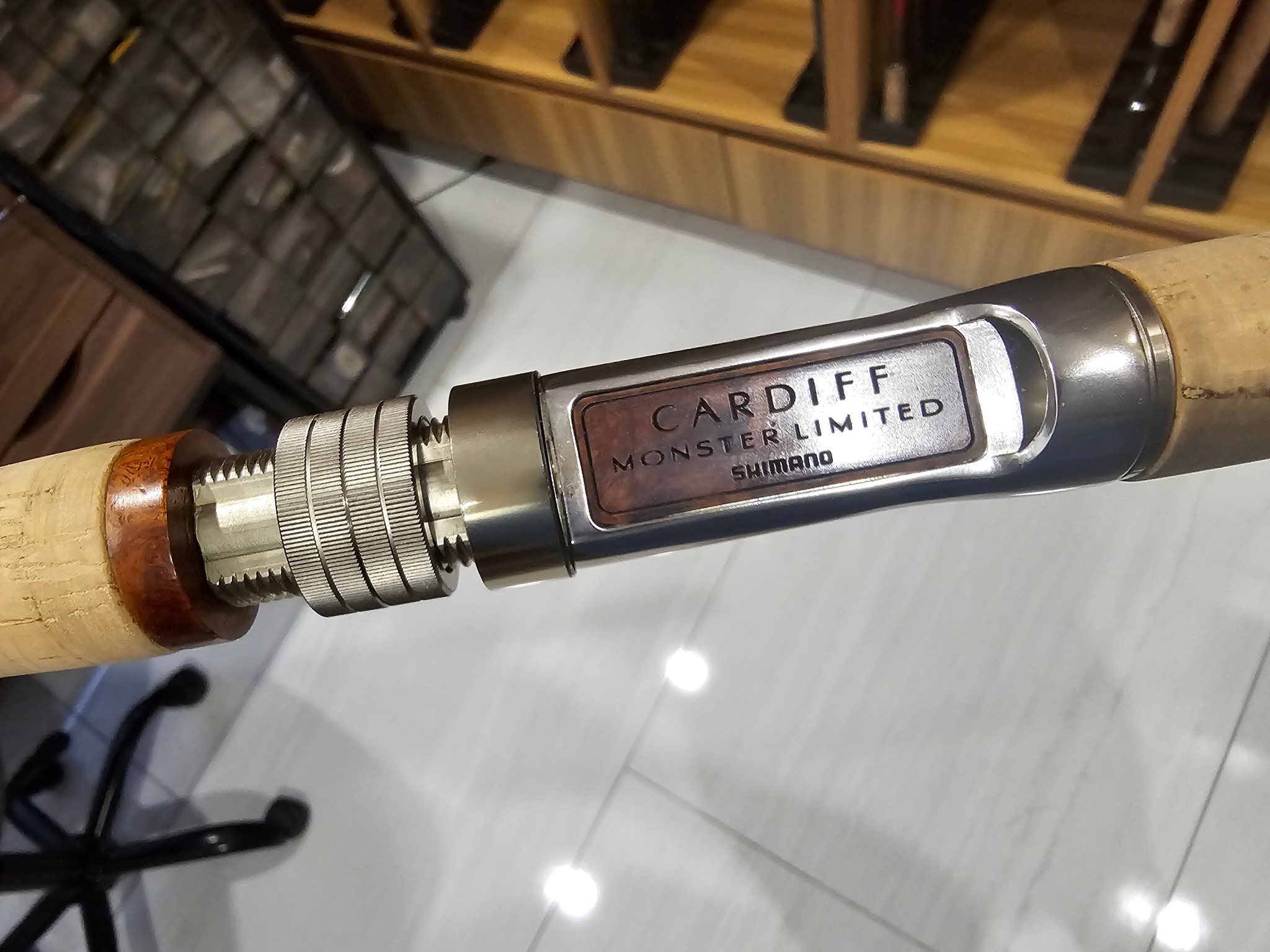 Shimano Cardiff 50s DC reel with wood knobs and Kattobi Air