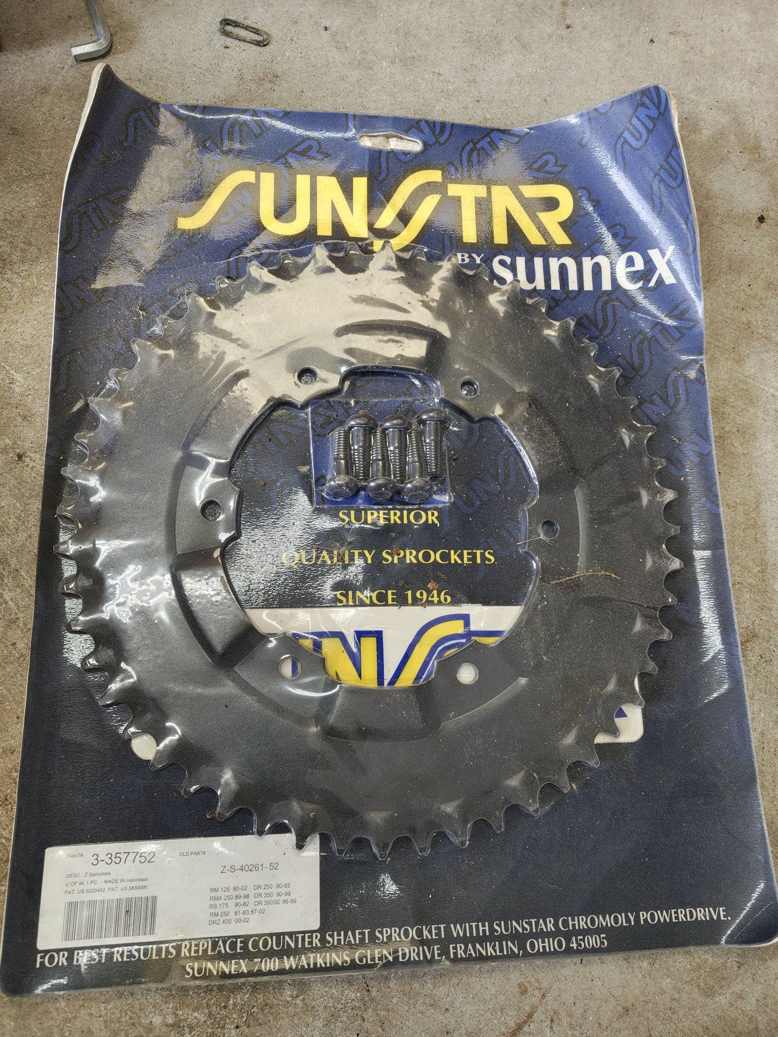 Are Sunstar self-cleaning steel sprockets still manufactured?