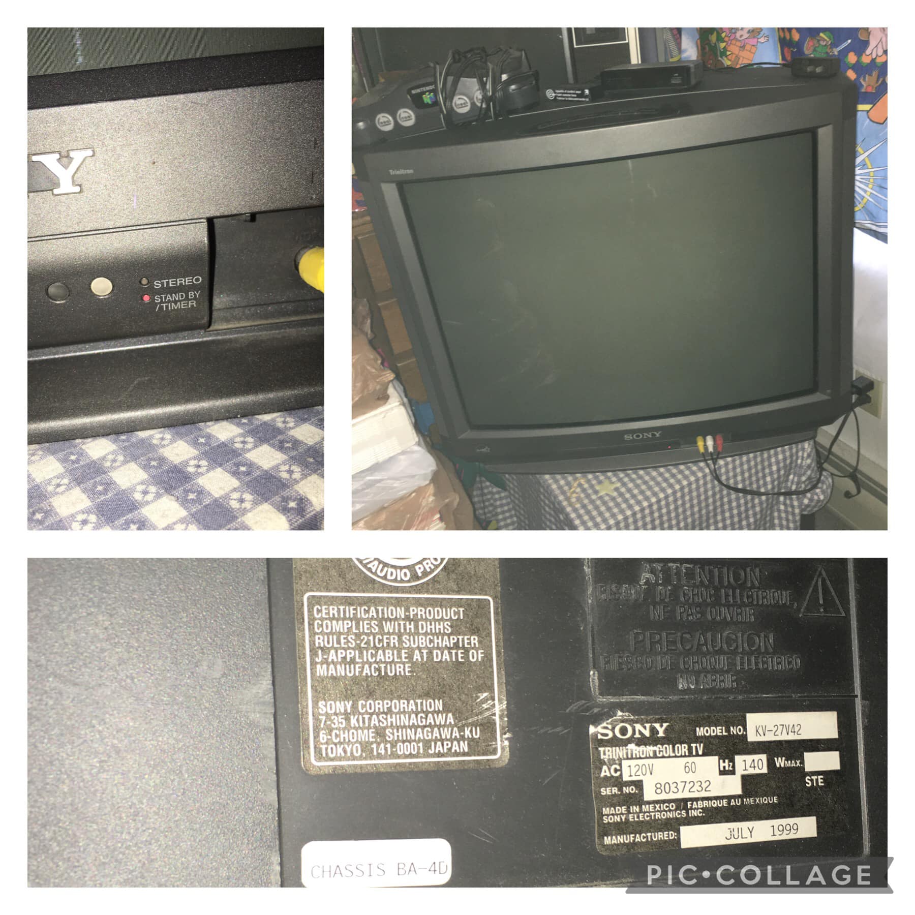 Why is my Sony Trinitron 21SE40/8 image flat?