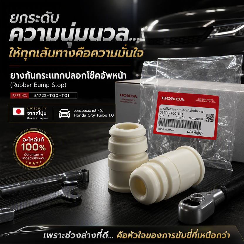 ยางกันกระแทกโช๊คอัพหน้า Honda City Turbo 1000 แท้จากญี่ปุ่น