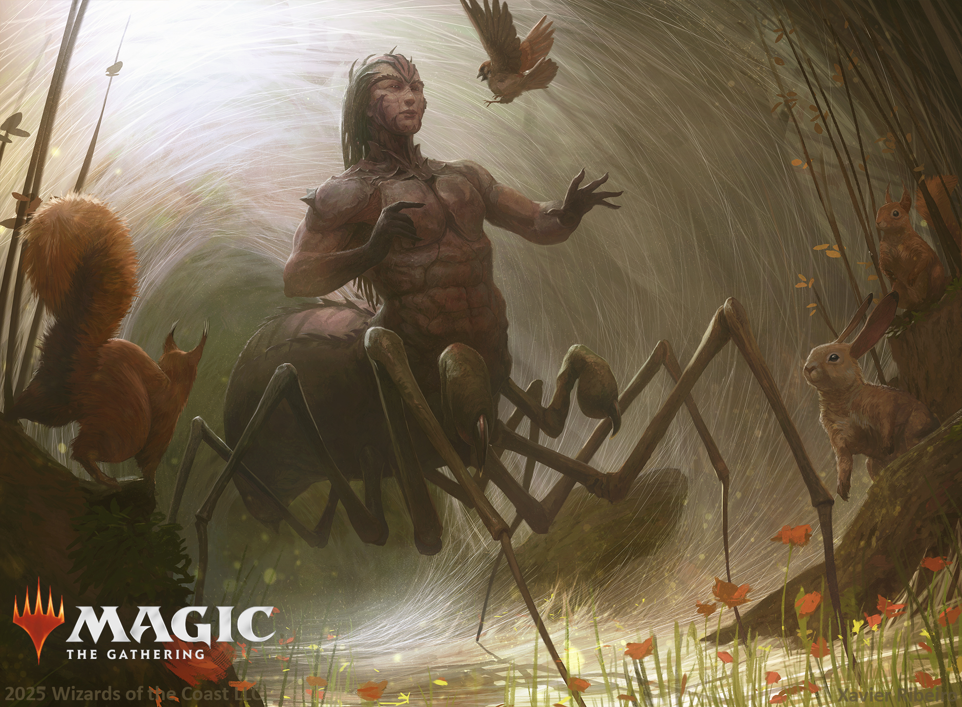 Dark fantasy spider demon artwork for Magic: The Gathering