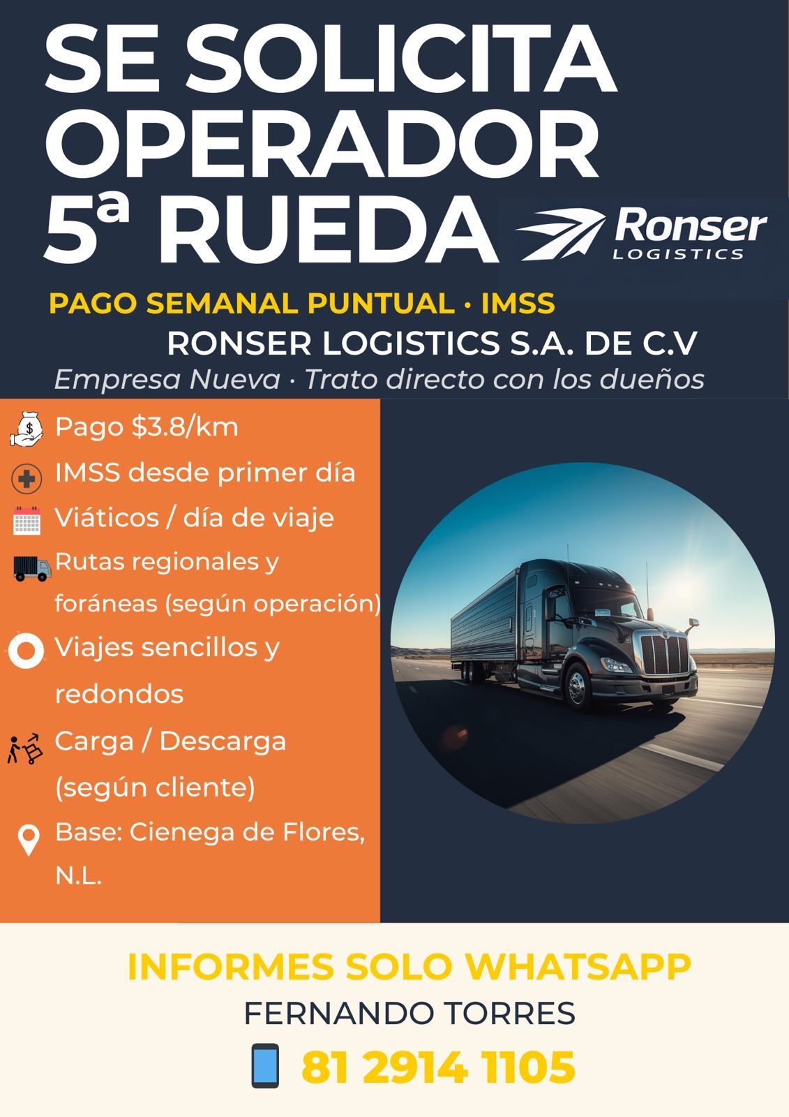 Operadores 5ta Rueda De Monterrey | Únete a nuestro equipo de trabajo 🤩 ...