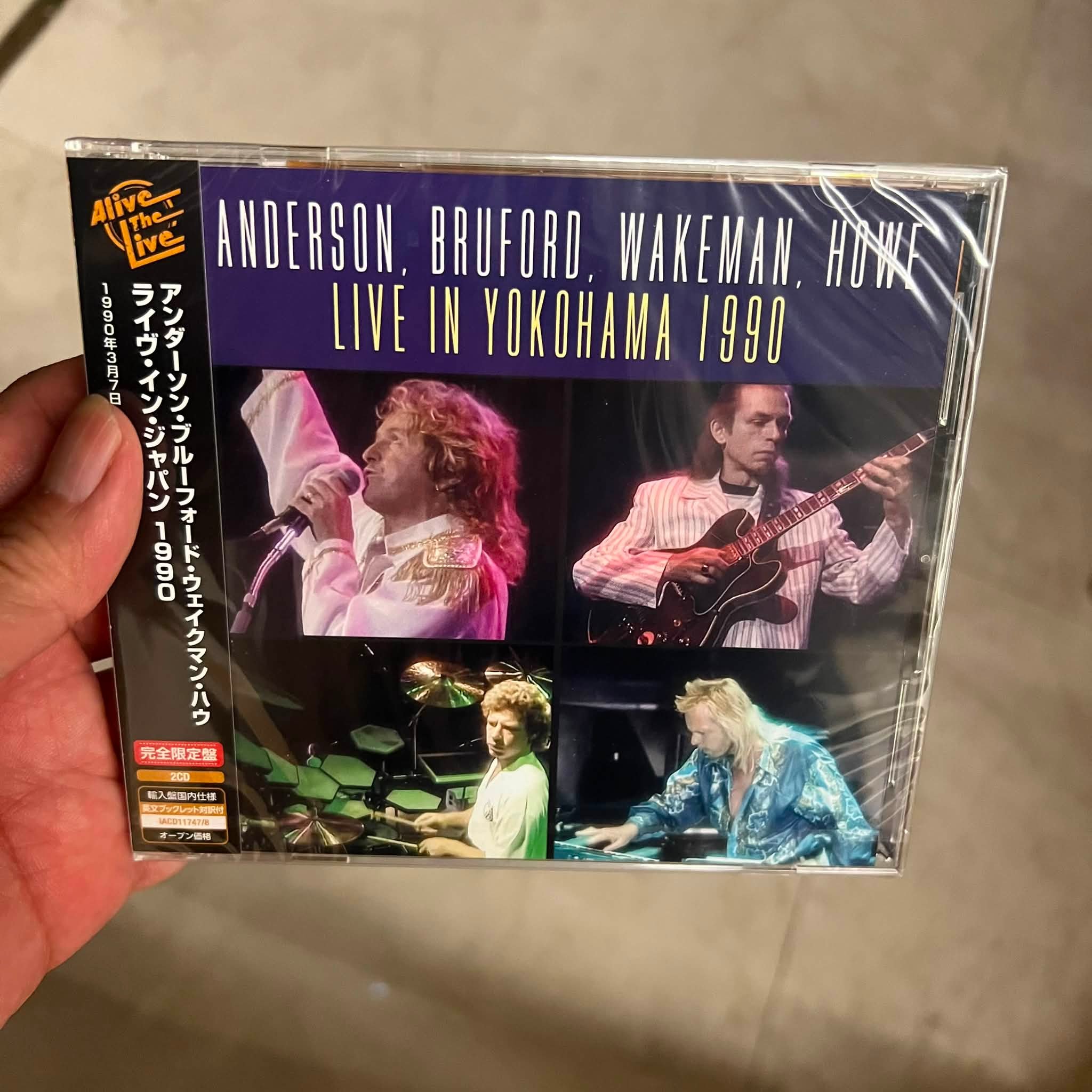 ★ANDERSON BRUFORD WAKEMAN HOWE / LIVE～★ Anderson Bruford Wakeman Howe's 1990 Yokohama live CD review