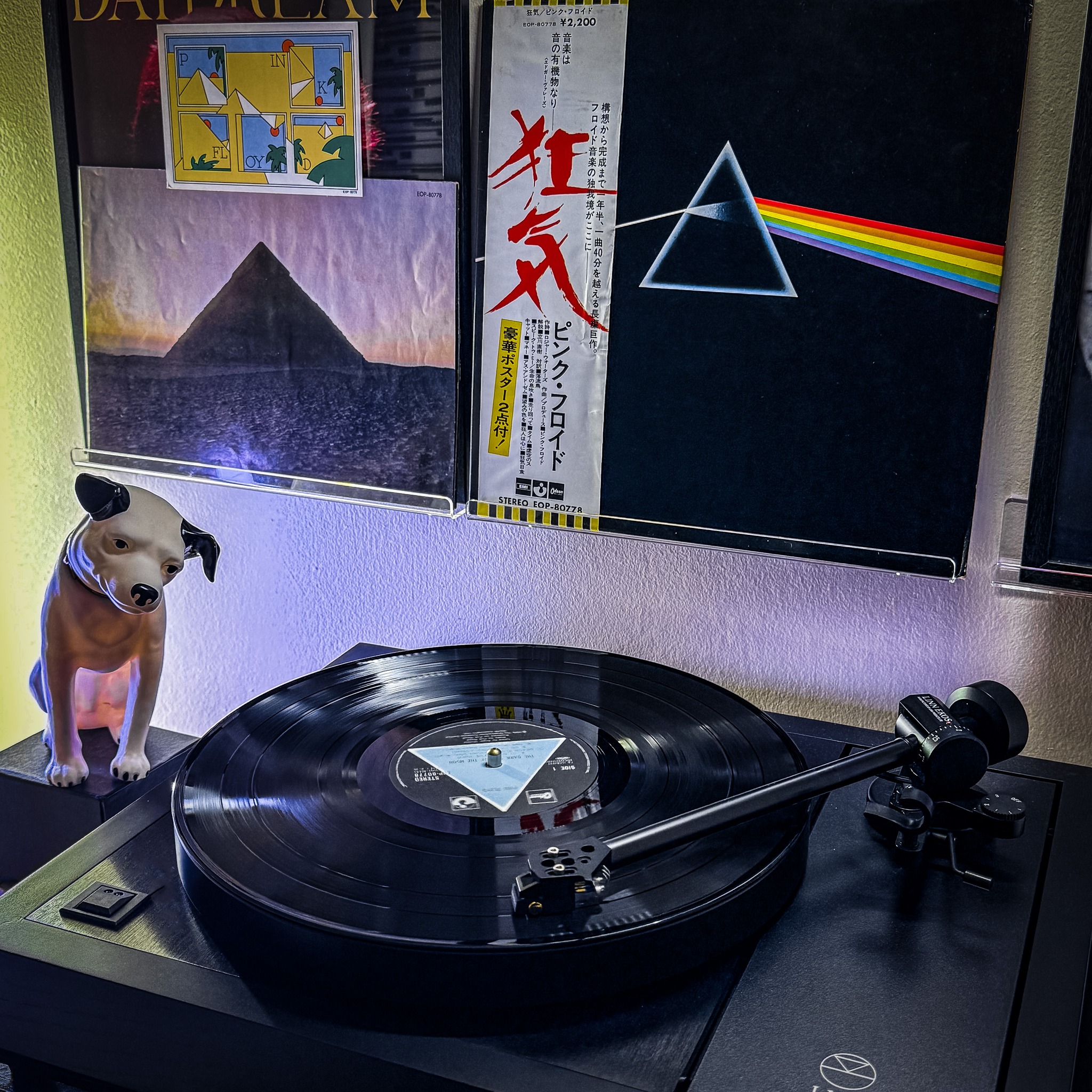 U.K. Solid Blue Triangle label A2/B2 matrices Dark Side of the
