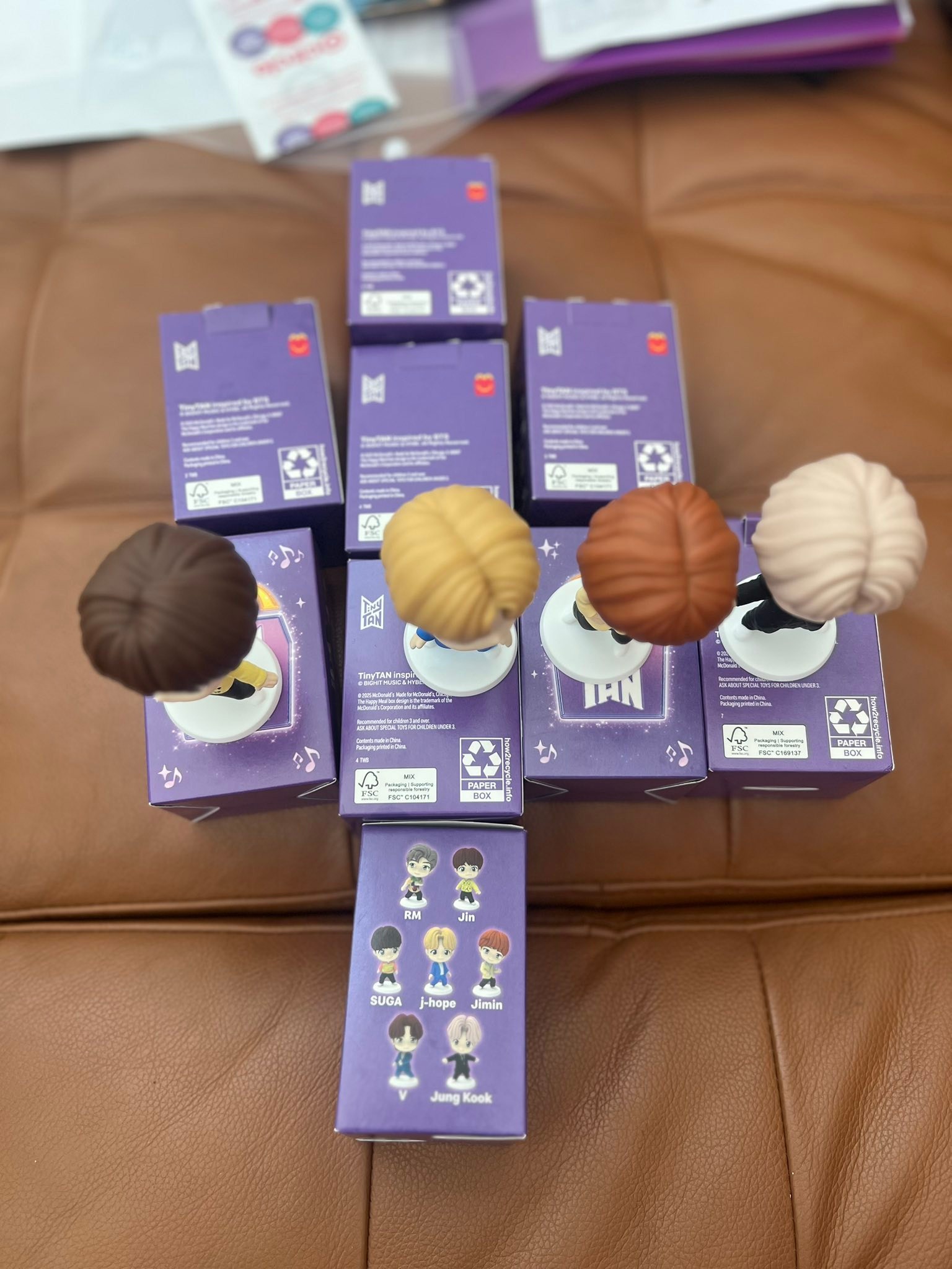 BTS Happy Meal toys trade: Jhope, Jimin, Jin for RM, Suga, V