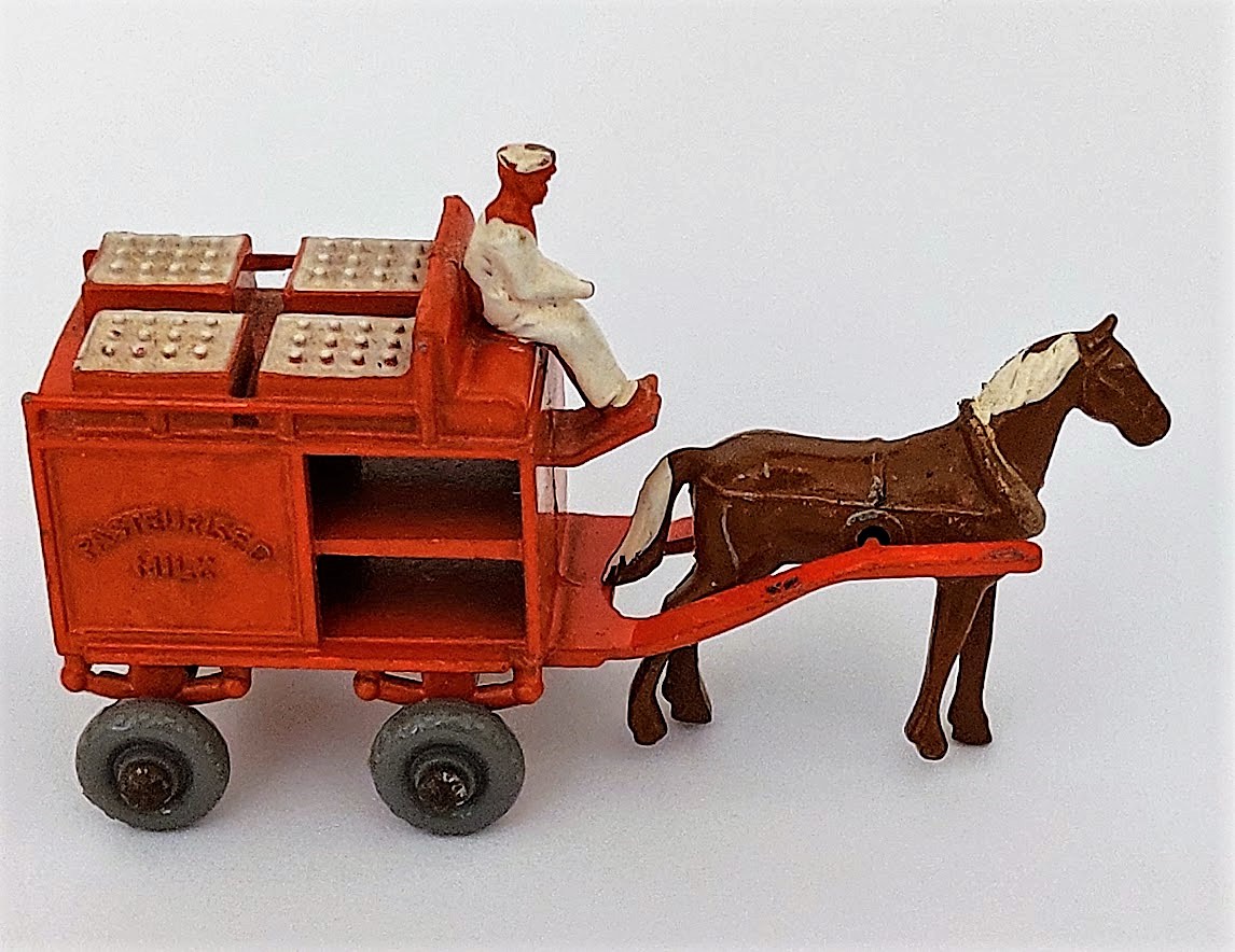 Matchbox 07-A Horse drawn Milk float. 5888 ปลพัสลรสด FILS