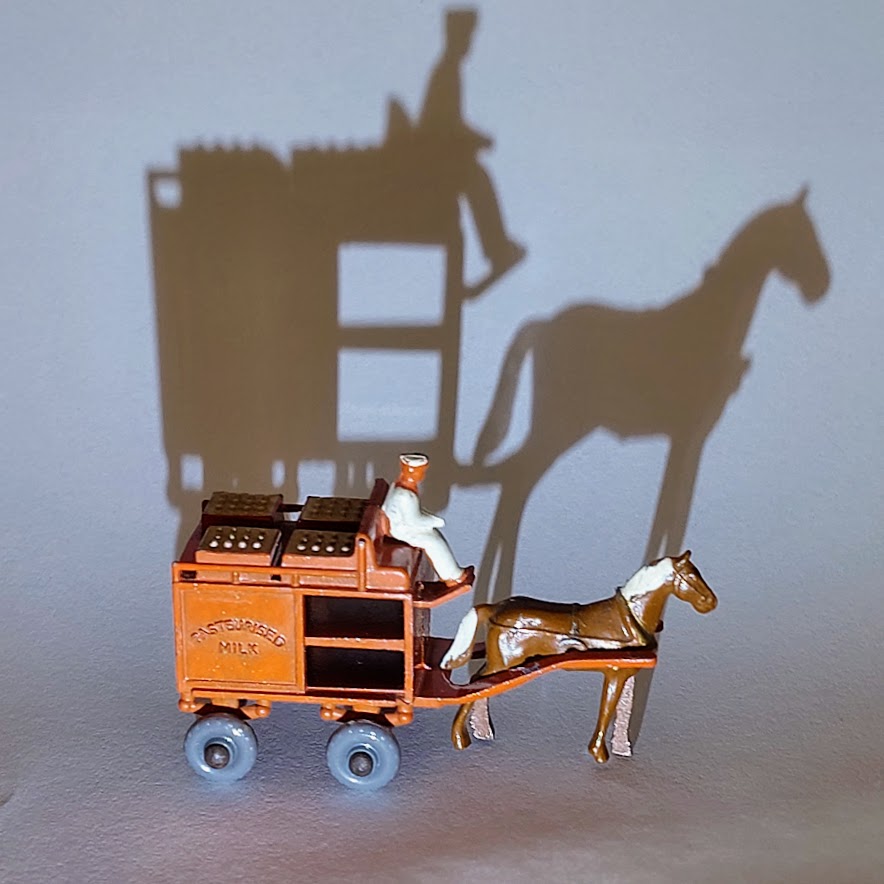 Matchbox 07-A Horse drawn Milk float. 5888 ปลพัสลรสด FILS