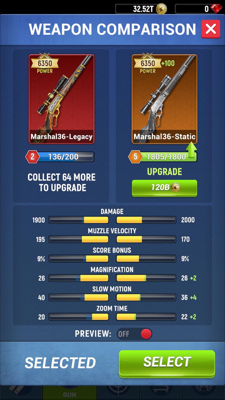 Finally maxed! But I prefer the Legacy thanks to the muzzle